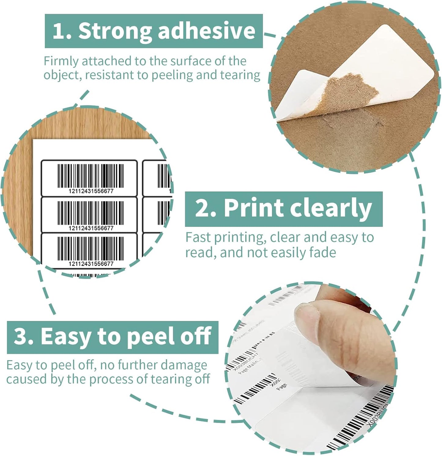 30 up 1" x 2-5/8" Shipping Labels, 150 Sheets White Sticker Address Labels/SKU Labels for Laser and Inkjet Printers (4500 Labels)