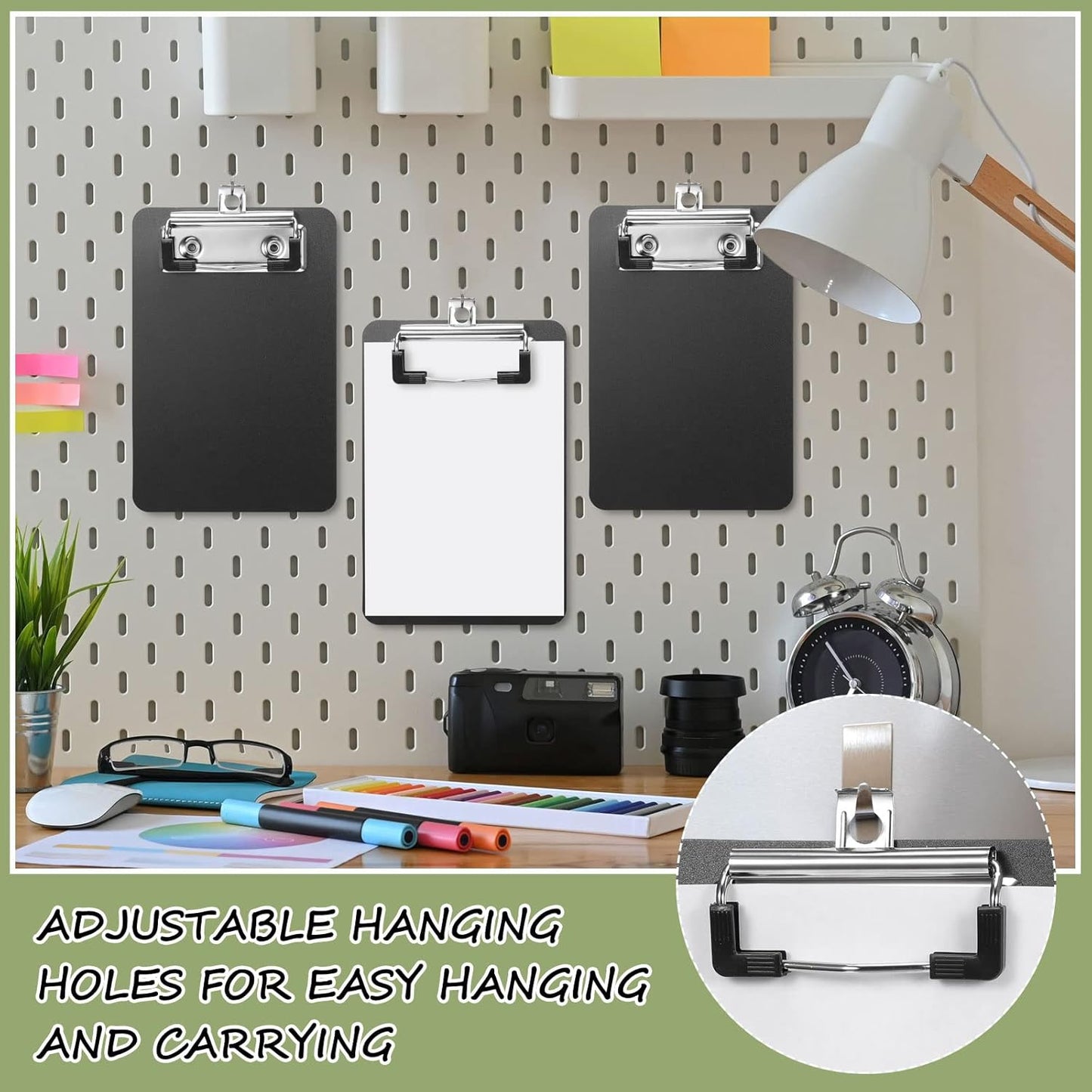 60 Pack Bulk Mini Clipboards 4 x 6 Inch Memo Small Clipboards Plastic Check Presenters for Restaurants Pocket Small Notepads Receipts Tickets for Office Cafe Shopping List(Black)