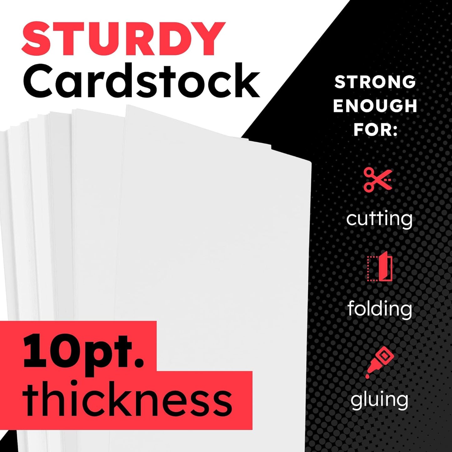 Hygloss Large Poster Board 22x28 - 50 Poster Boards Bulk Pack - 10 Pt. Thickness White Poster Board Paper for Projects, Presentations, Displays, Signs, Crafts - Blank Posterboard Multipack 22" x 28"