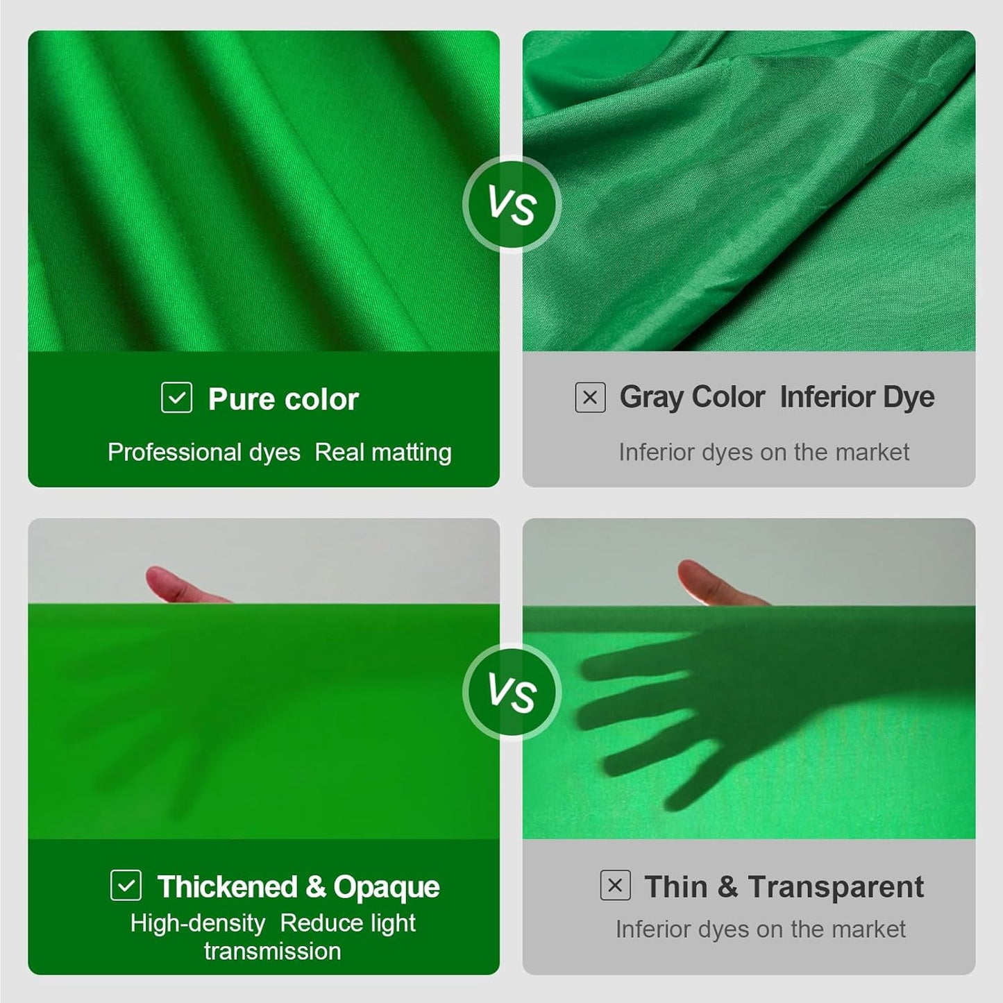 3.3x5Ft Green Backdrop Photography Background, Green Sreen for Photo Studio, Portraits, and Product Shooting, Photo Booth Backdrop, Video Recording Parties