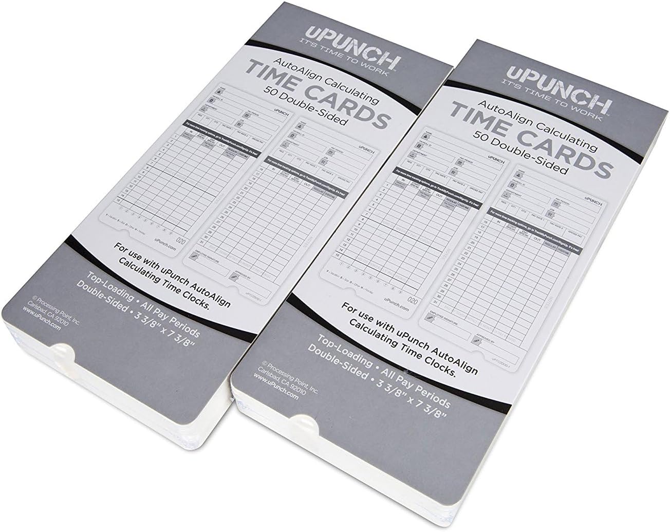 100 uPunch Time Cards for HN4000