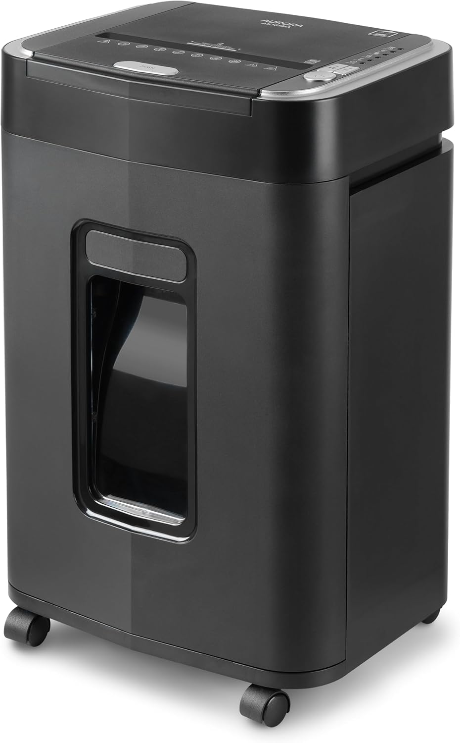Aurora Professional Grade 150-Sheet Auto Feed Micro-Cut Paper and Credit Card Shredder with 6.3 Gallon Pullout Basket / 60 Minutes/Security Level P-4