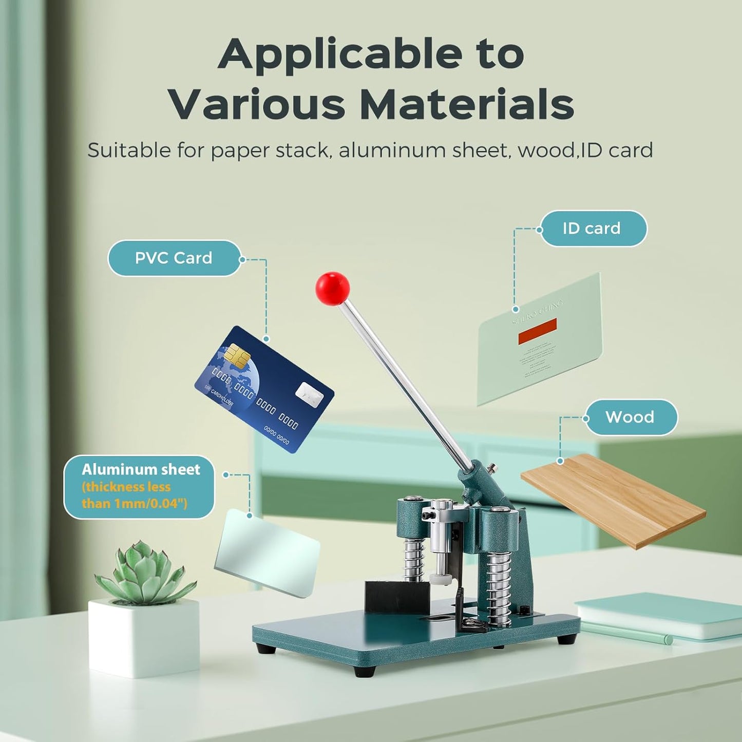 Bonvoisin Corner Rounder Punch, Heavy Duty Corner Cutter for Craft, Manual Paper Cutter with Replaceable Blade Set, 1 Inch Max Cutting Height