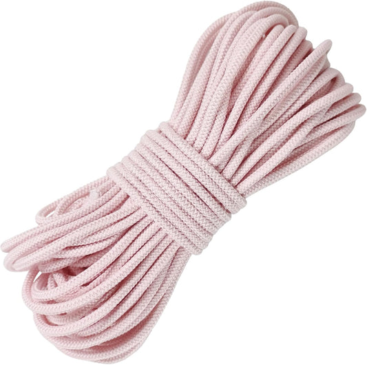 3mm Pink Elastic Cord 45ft - 1/8 inch Strong No-Slip Bungee String for Crafts, DIY Projects, Kayak Tie Downs, Camping Gear, Sports Gear, DIY Crafts, Hair Bands, Apparel Making & Shoe Laces