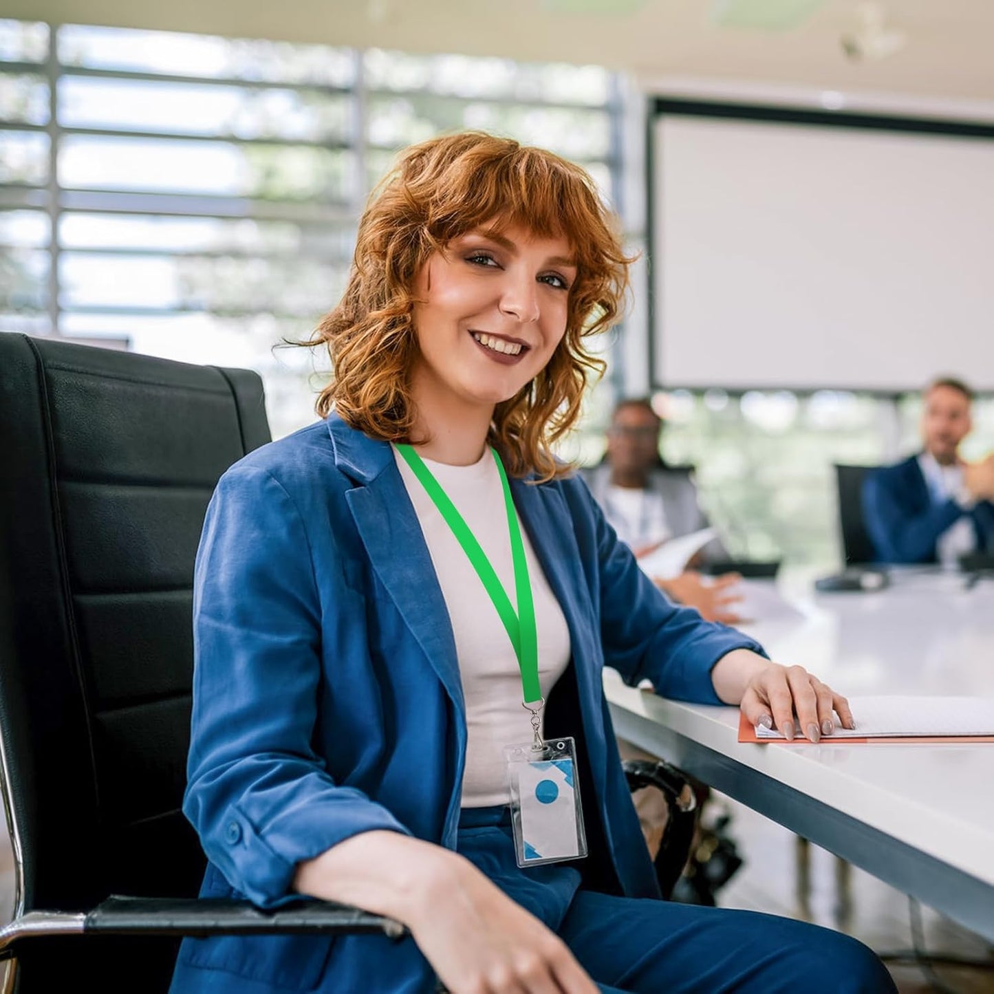 DE Breakaway Lanyards for Id Badges,Teacher Lanyard with with J-Hook Bulk Flat Lanyards for Name tag ID Badges Holder