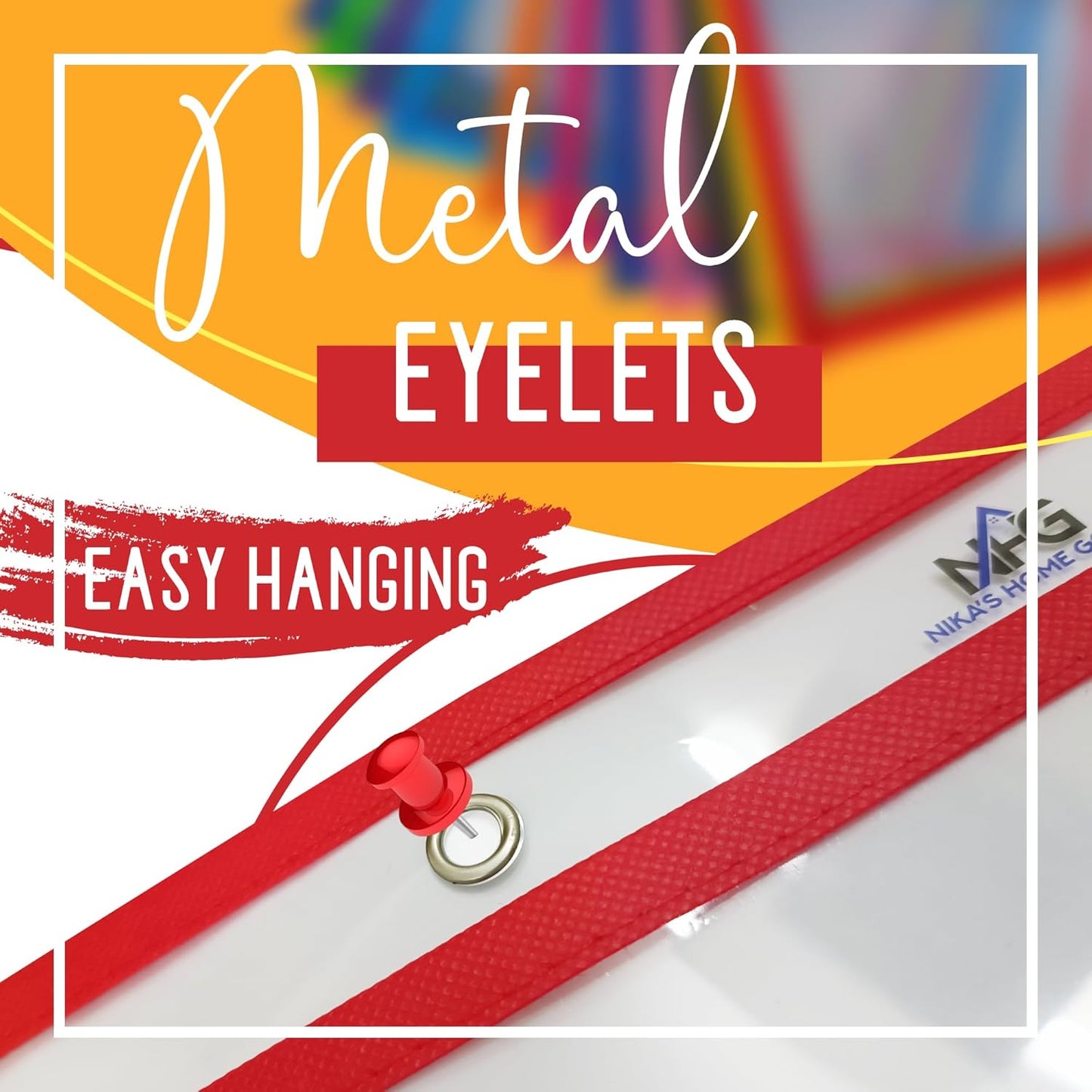 60 Packs Oversized Dry Erase Pockets Sleeves - 10 Assorted Colors with 4 Binder Rings - Dry Erase Sheets Reusable - 10x14 Ticket Holders - Clear Plastic Sheet Protectors for Classroom Teacher Supplies