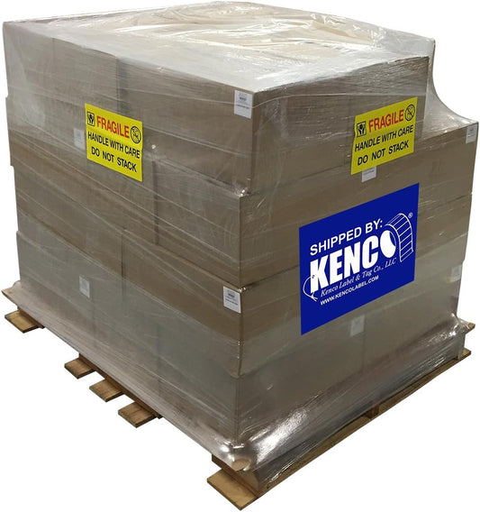 4" X 6" Direct Thermal Perforated Stickers Labels for Shipping Labels, Inventory, and Color Coding - Compatible with Zebra, Rollo, Godex and More (Red, Pallet)