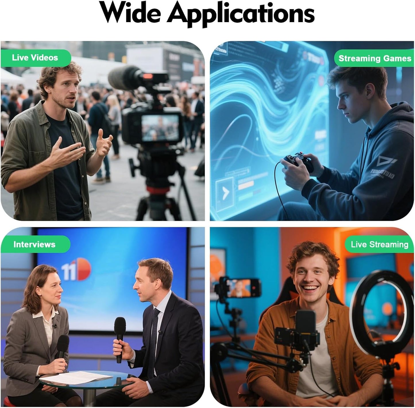 7.87ft x 13.12ft Large Green Screen Backdrop with Stand, Portable Foldable Photography Backdrops Large Collapsible Backdrop System for Photo Studio Video Shooting, Live Streaming (Green)