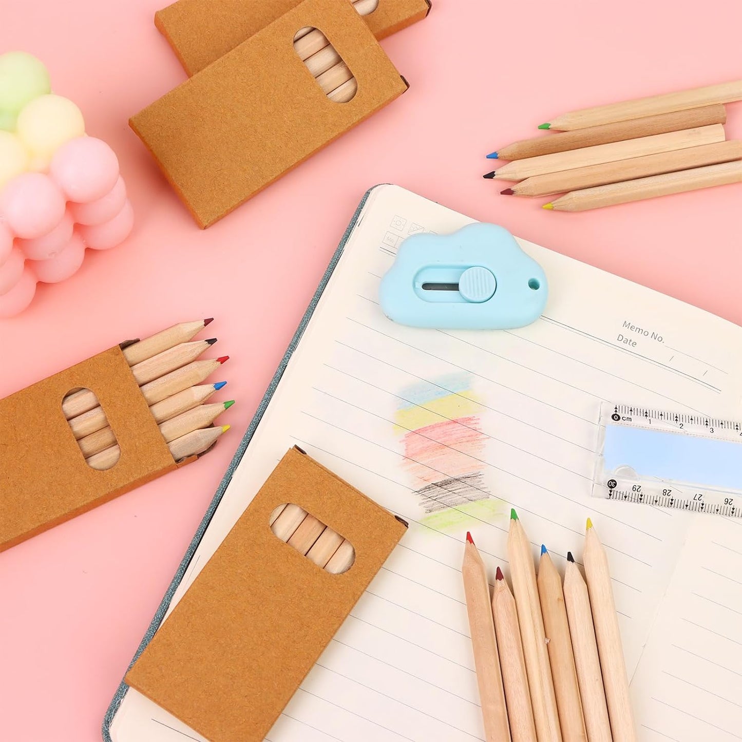 120Pcs/20 Boxs Boxs Colored Pencils Bulk Mini Drawing Pencils Set for Kids, 3.5inch Short Fat Color Pencils for Adult Coloring Books, Classroom School Drawing Birthday Wedding Party Favors