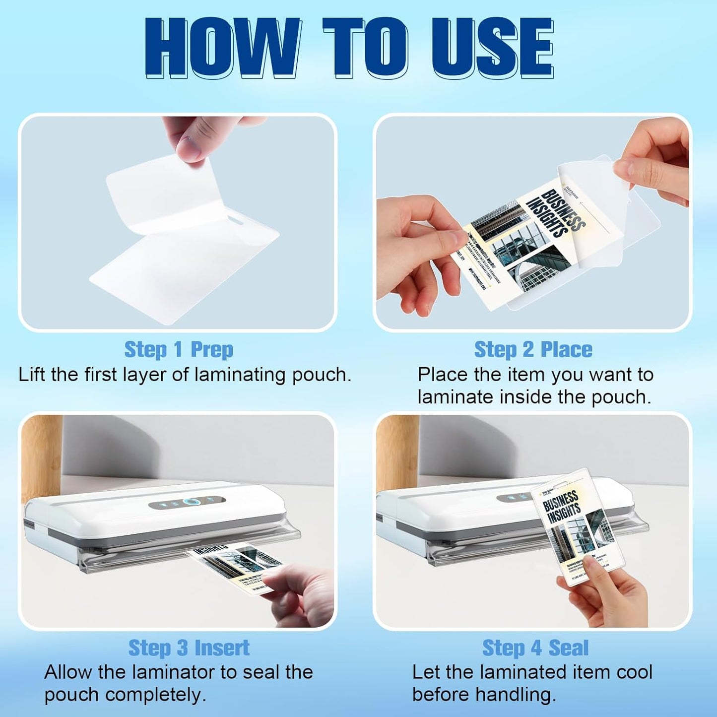 500 Pack 5mil 2.5“x4.2" Thermal Laminating Pouches Badge Laminate Pouches Clear Laminated Luggage Tags Printable Laminator Pouches for Business Permits Cards (500, 2.5" x 4.2"-5mil-with Holes)