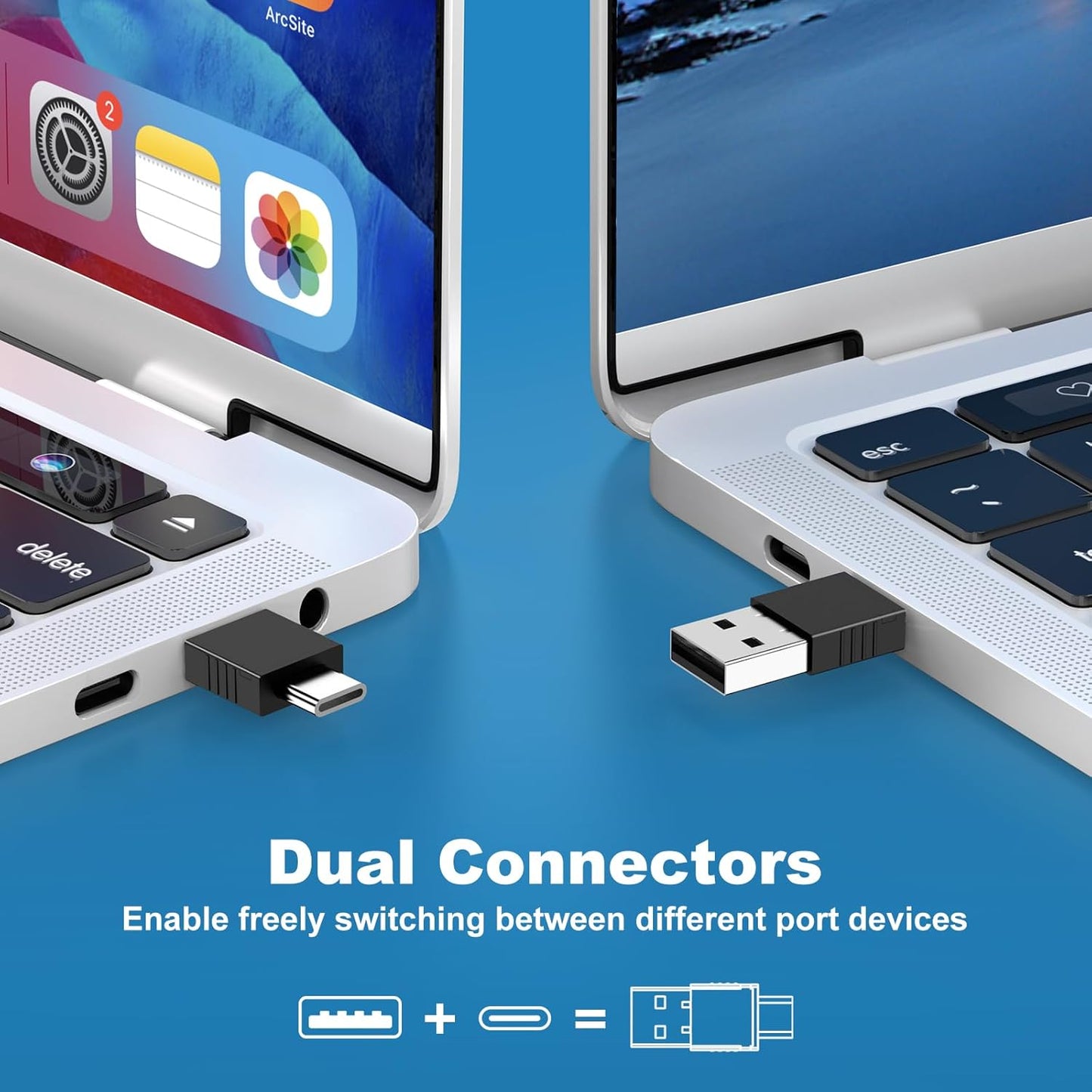 2 in 1 USB Type C Spotlight Presentation Clicker, Advanced Digital Highlighting Magnifier Wireless Presenter for for LED LCD, 2.4GHz PowerPoint Presentation Remote