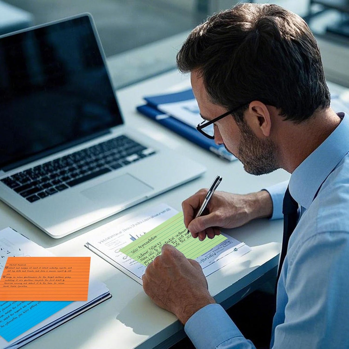 Koogel 4x6 Index Cards, 180 Count, Colored Large Index Card Lined Ruled both Side for Back to School, Heavy Notecard Flashcard for Studying School College Office Supplies, 9 Assorted Colors