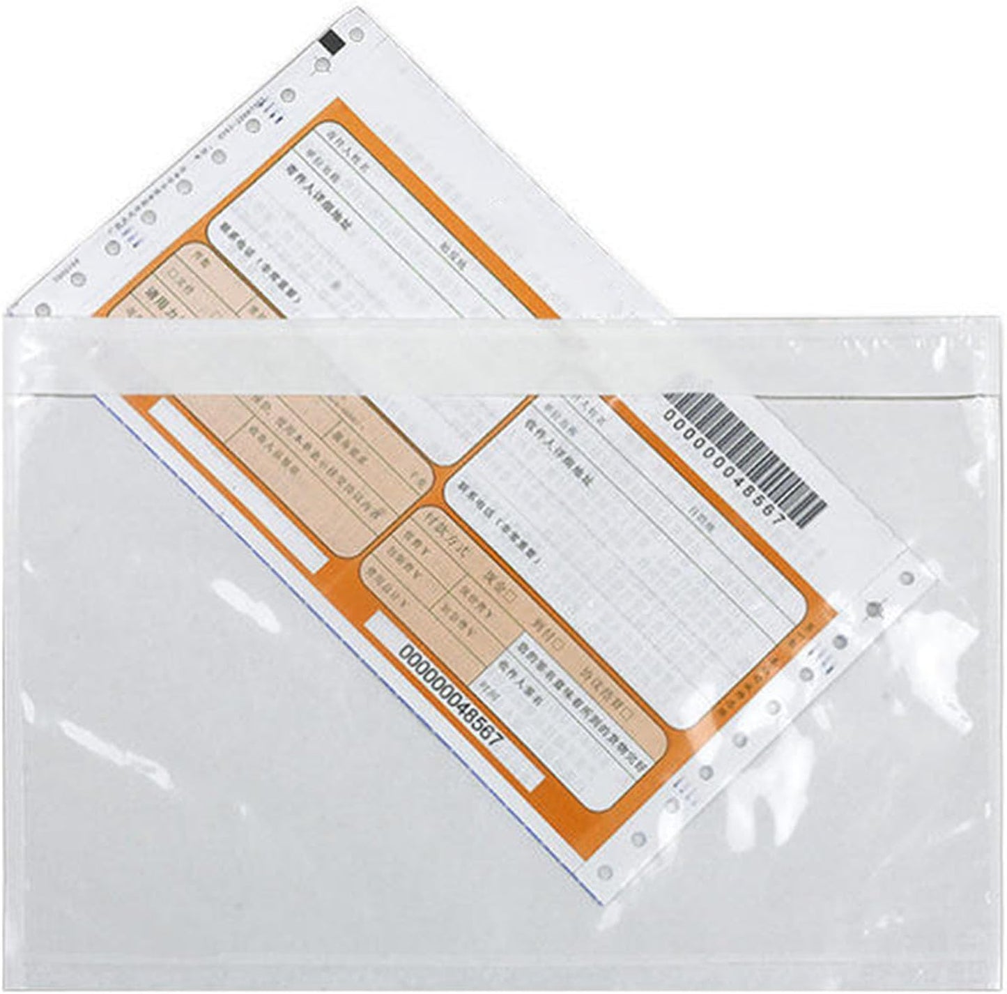 200 Pcs 7.5x5.5 Packing List Mailing Envelopes Shipping Envelopes Packing List Clear Adhesive Shipping label sleeves Shipping Supplies for Small Businesses