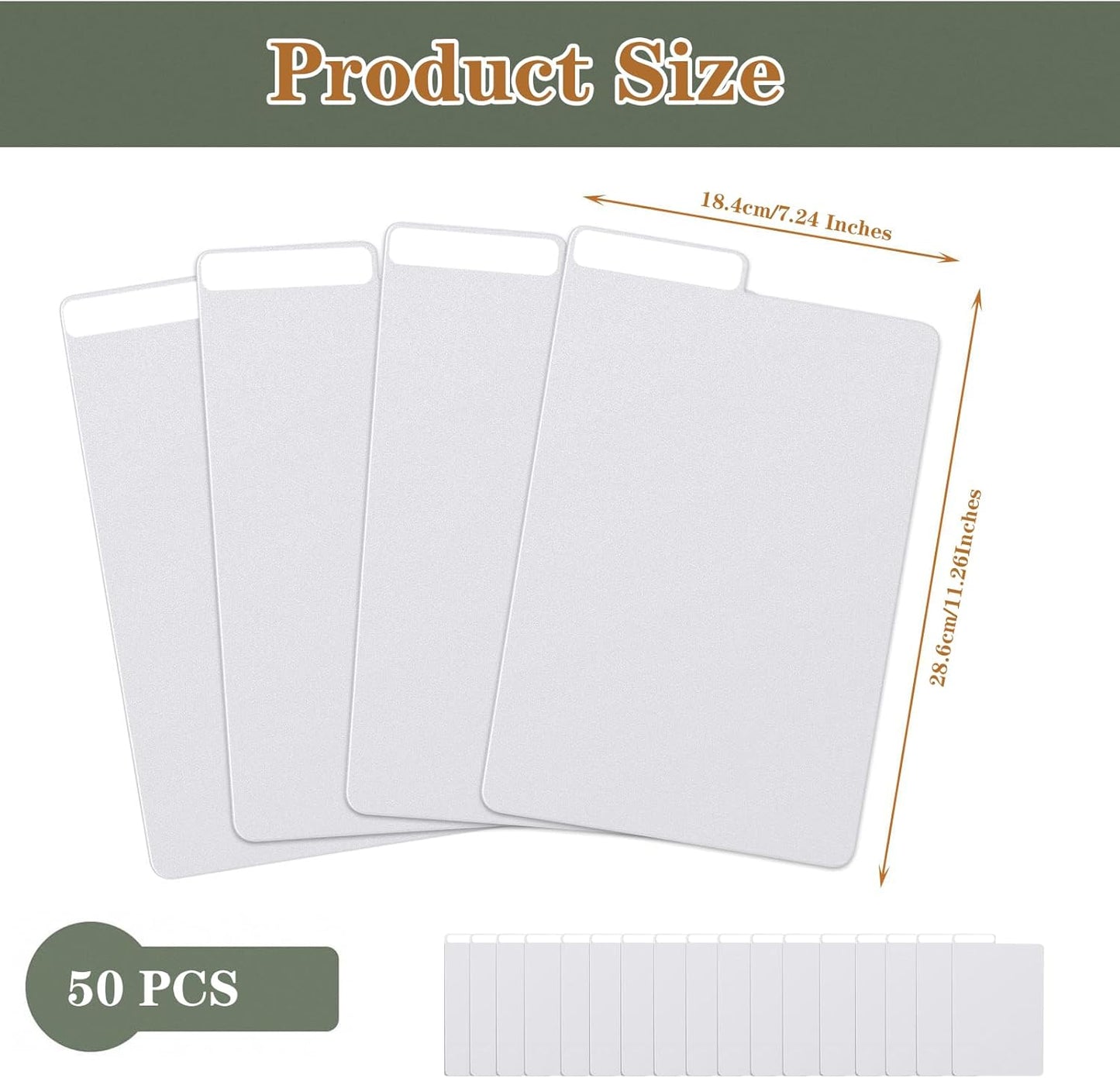 50 Pieces Comic Book Dividers with Tabs,Patient Divider Cards,Card Dividers Comic Book Boards for Storage Boxes 11.22 X 7.24 Inche
