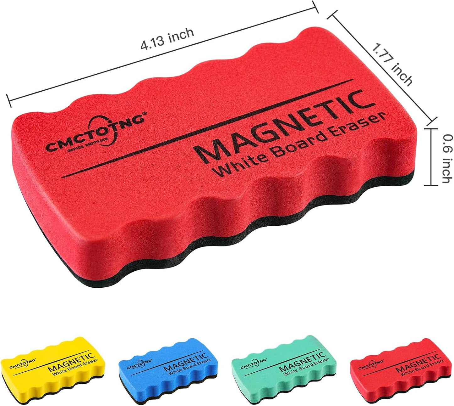 8-Pack Magnetic Dry Erase Eraser, White Board Eraser Set, Whiteboard Erasers Chalkboard Cleaner Wiper for for Classroom, Teachers, Home and Office