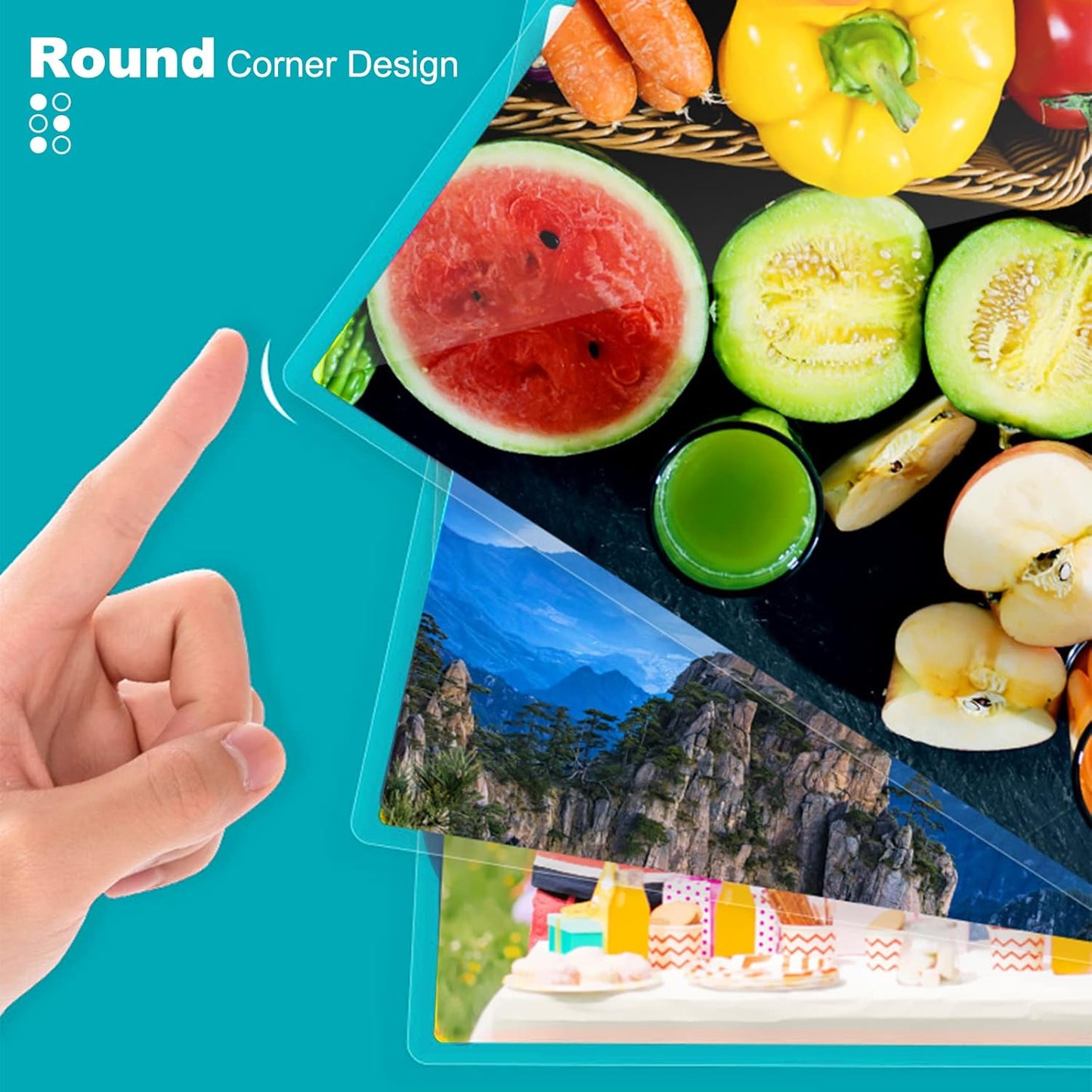 5 Mil Laminating Sheets, Holds 8.5 x 11 Inch Sheets 200 Pack, Thermal Laminating Pouches for Laminator, 9 X 11.5-inches/Letter Size Thermal Laminating Paper, Round Corner