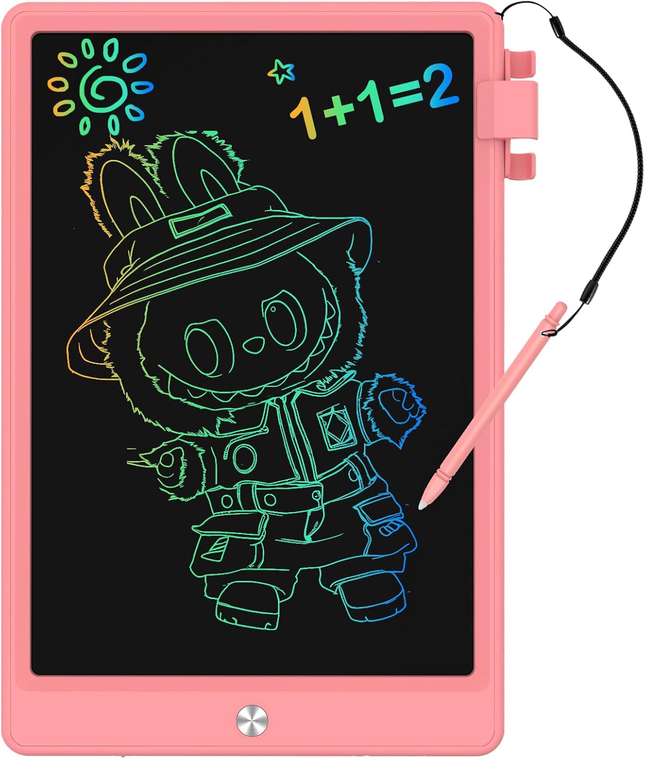 8.5 Inch LCD Writing Tablet for Kids, Colorful Toddler Doodle Board - Erasable Drawing Pad, Educational Learning Toy for Ages 3-8 - Valentine's Day Christmas Birthday Gifts (8.5 Inch, Pink)