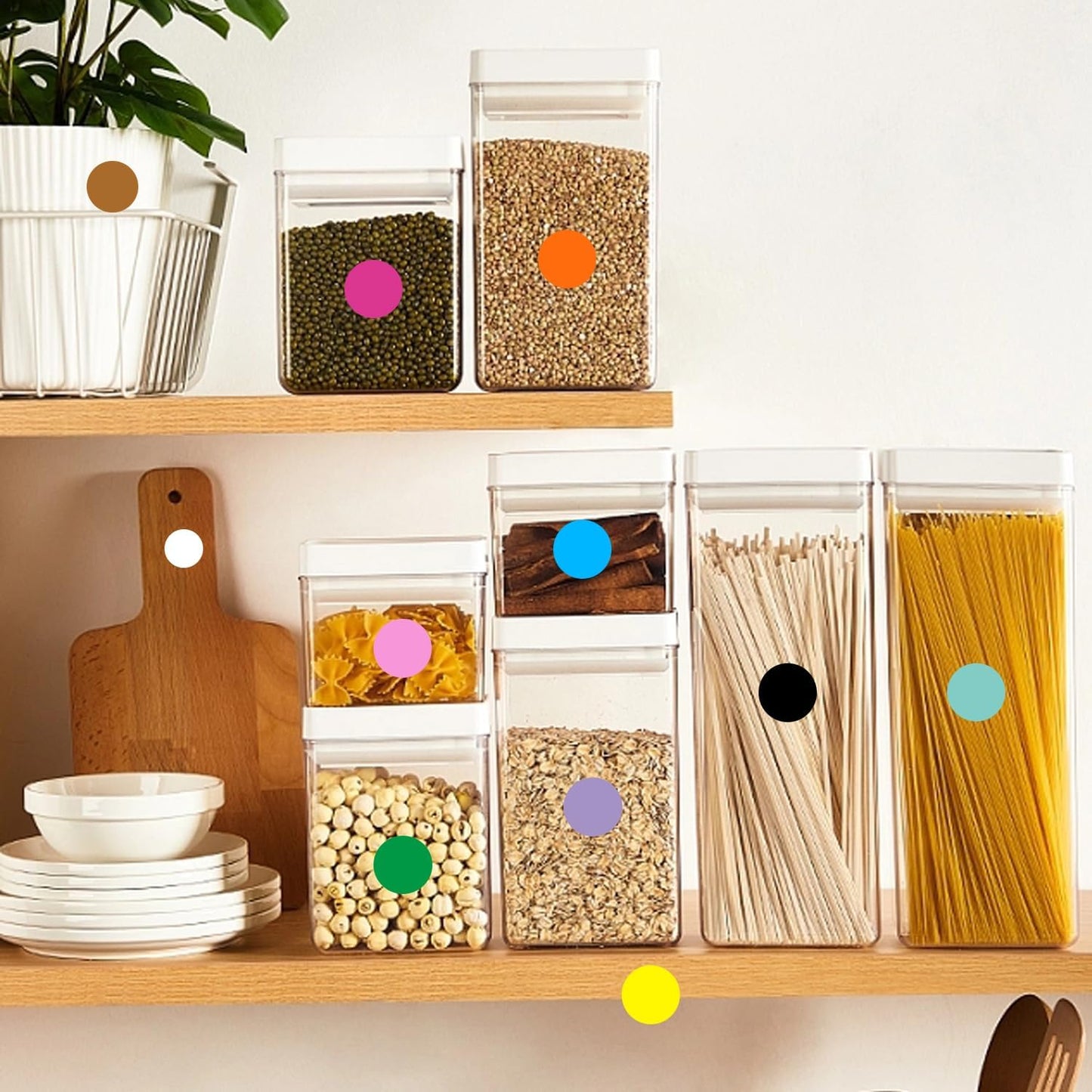 0.75 Inch Removable Color Code Dot Sticker Round Labels,Garage Sale Stickers Price Tags Label Blank Yard Sale Circle Dot Stickers(1050 Pack,Yellow)