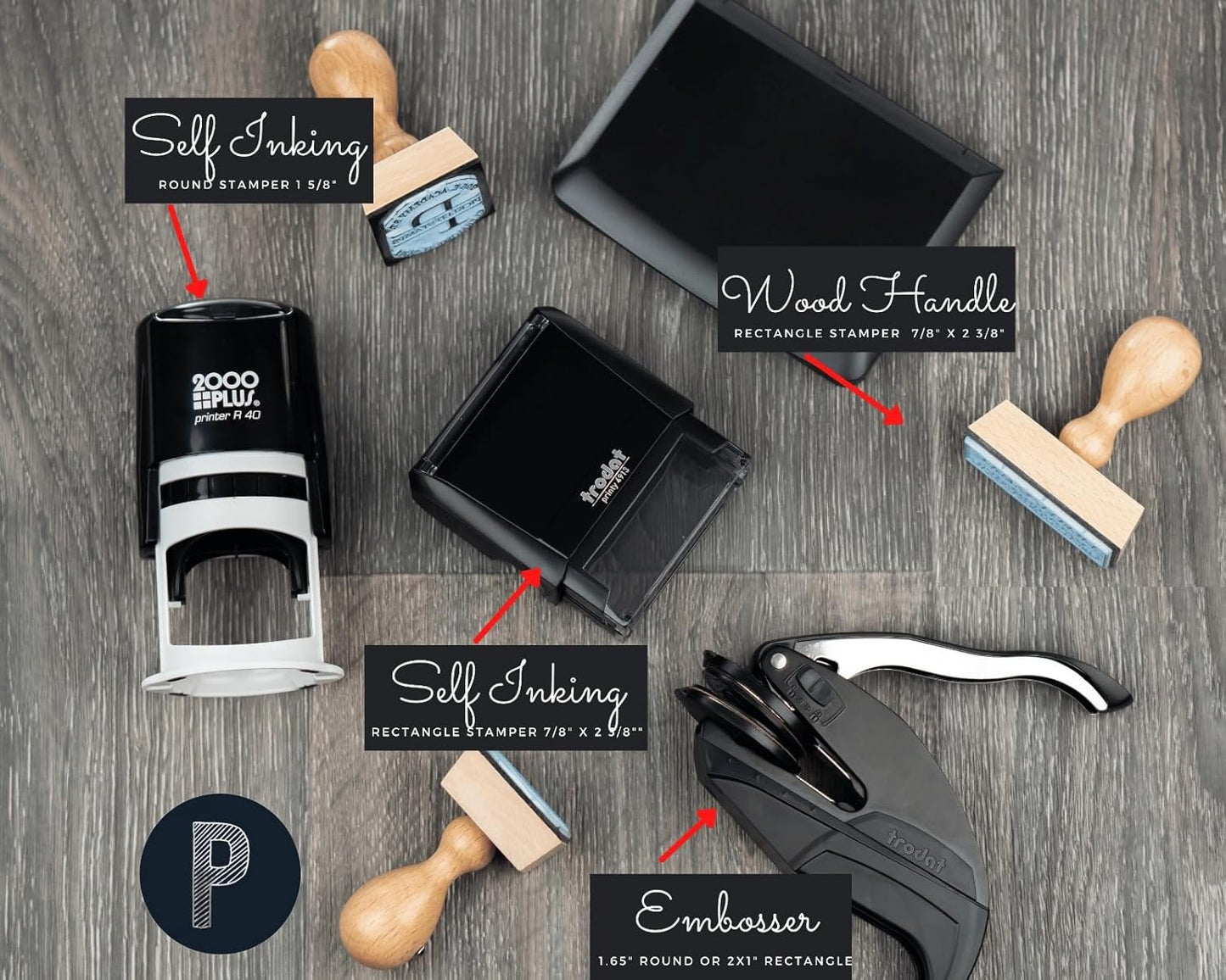 Book Embosser Personalized Teacher Stamp | Custom Ex Libris This Belongs to from The Library of | Classroom Kids School Label Reading Gift Tool | Wood Handle Self-Inking 1.6"