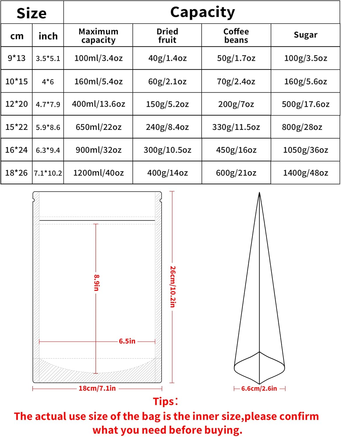 100 Pack Resealable Stand Up Bags,7.1" x 10.2" Smell Proof Pouch Sealable Foil Pouch Bags for Packaging (Pink)