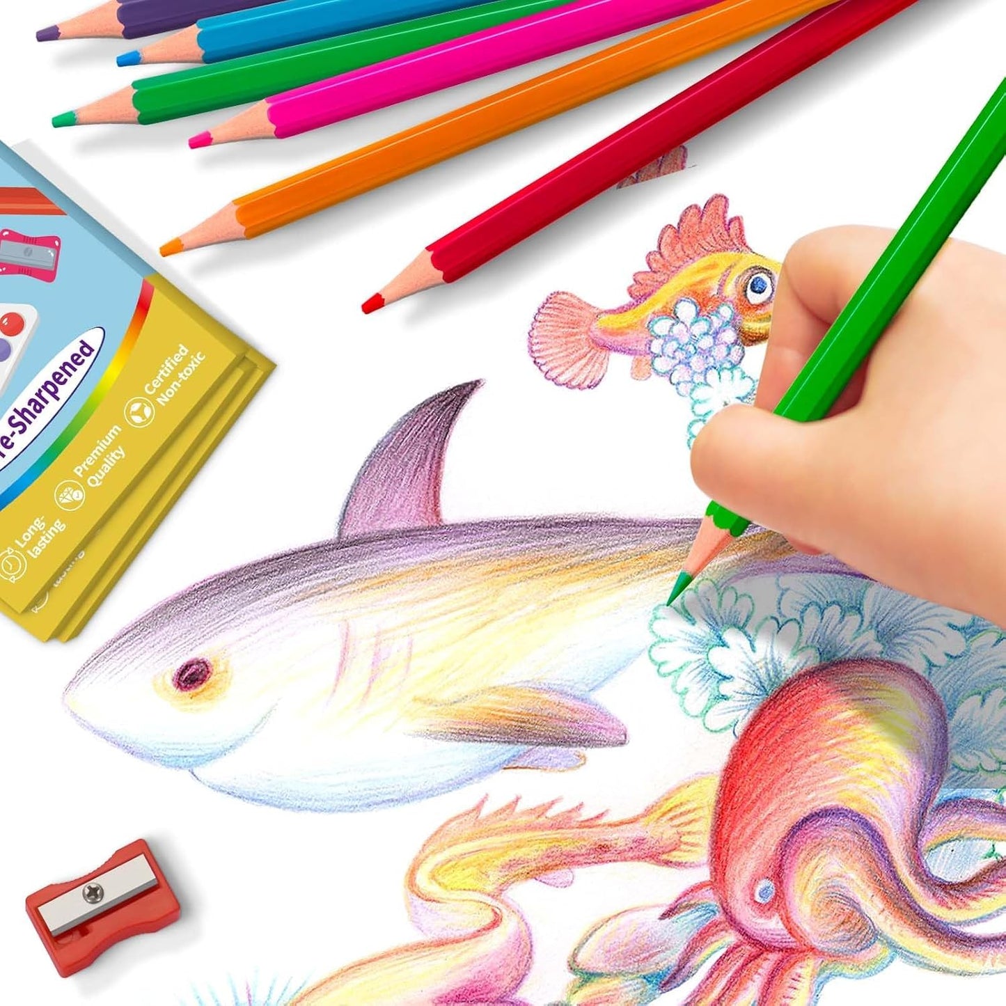 144 Count Colored Pencils for Kids, 12 Pack Colored Pencils Bulk in 12 Vibrant Colors, Pre-sharpened Color Pencil, Bulk School Supplies for Teachers, Classroom Prizes, Art Supplies for Adults