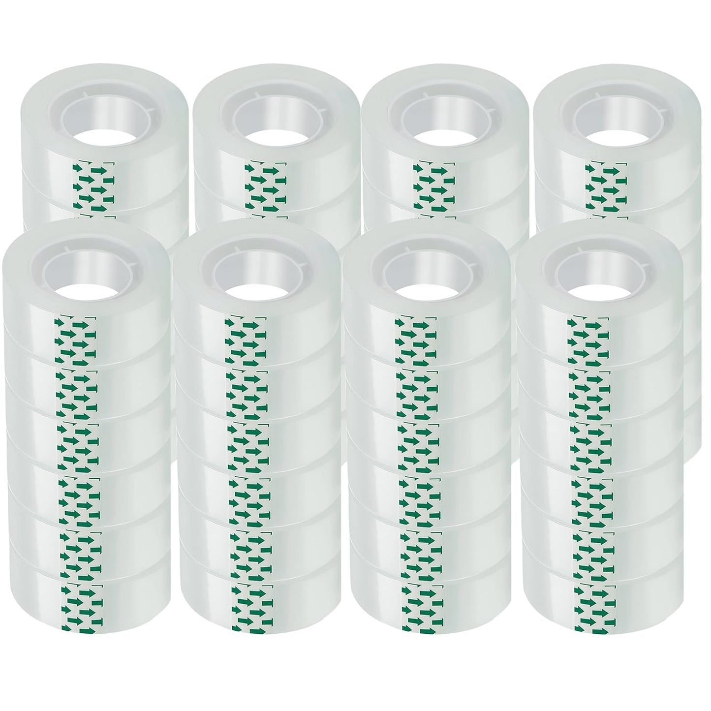 48 Rolls Transparent Tape Refills Rolls Each Rol 1 inch Corel 3/4 x 900 Inches,for School,Office, Home.
