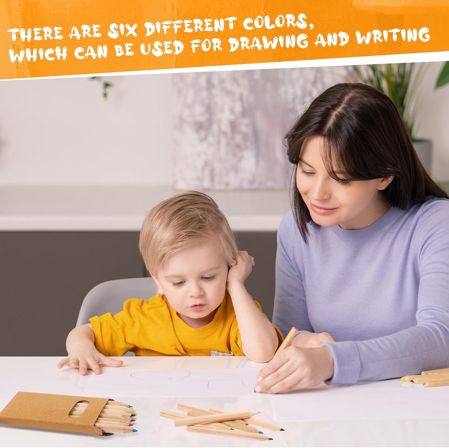 150Packs/900Pcs Colored Pencils Bulk Mini Drawing Pencils Set for Kids 3.5inch Short Fat Color Pencils Back To School Gifts for Adult Coloring Books, Classroom School Drawing Birthday Wedding