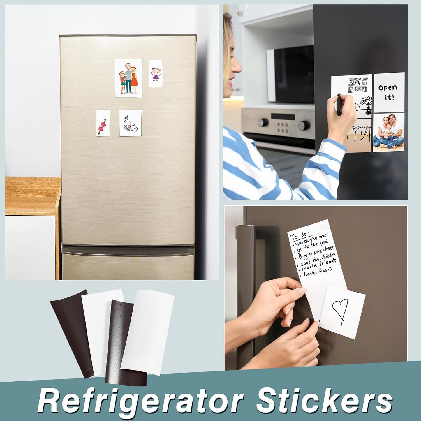 Amylove Blank White Surface Magnet Sheets 24 Inch x 10 Feet, 25 Mil Magnetic Roll Printable Flexible Vinyl Blank Magnetic Sign Sheet Safe for Vehicles DIY Craft Project