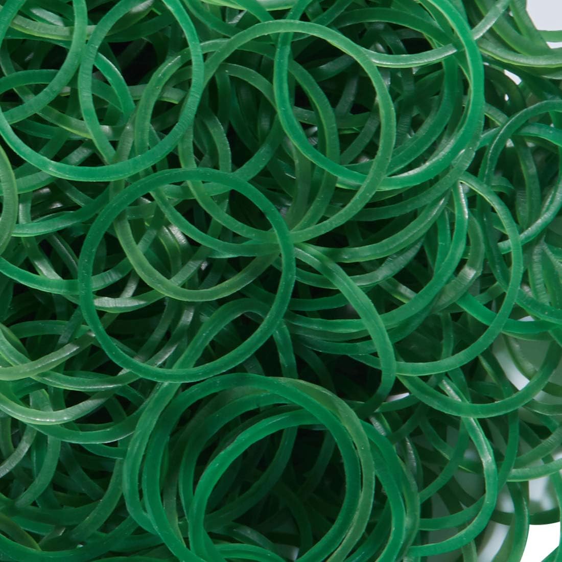 AMUU Rubber Bands 500pcs Green size 10 Small Rubber Bands rubber band for Office School Home Strong Elastic Band Loop Office Supplies Flatten size approximately 1.58 inches