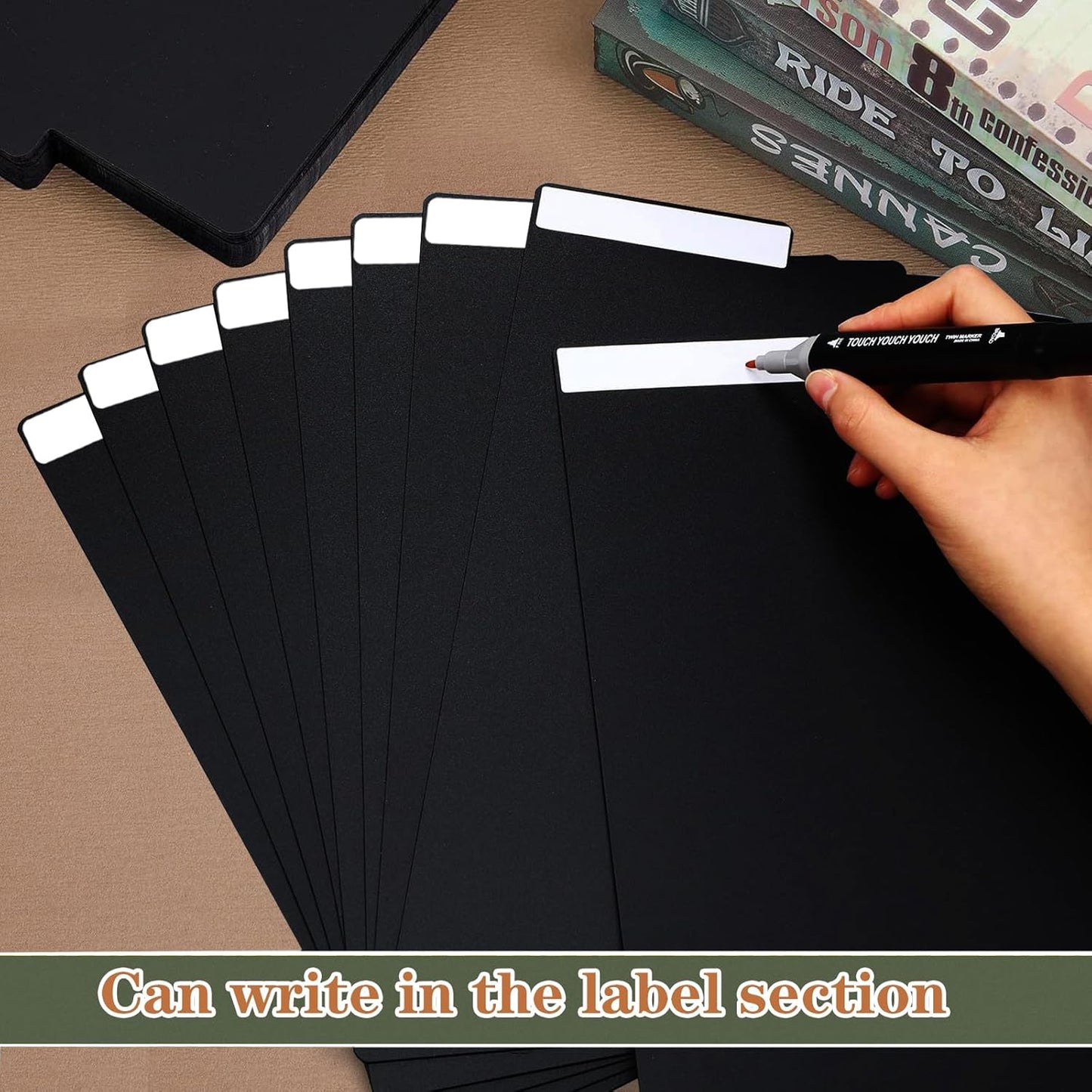 30 Pieces Comic Book Dividers with Tabs,Patient Divider Cards,Card Dividers Comic Book Boards for Storage Boxes 11.22 X 7.24 Inche