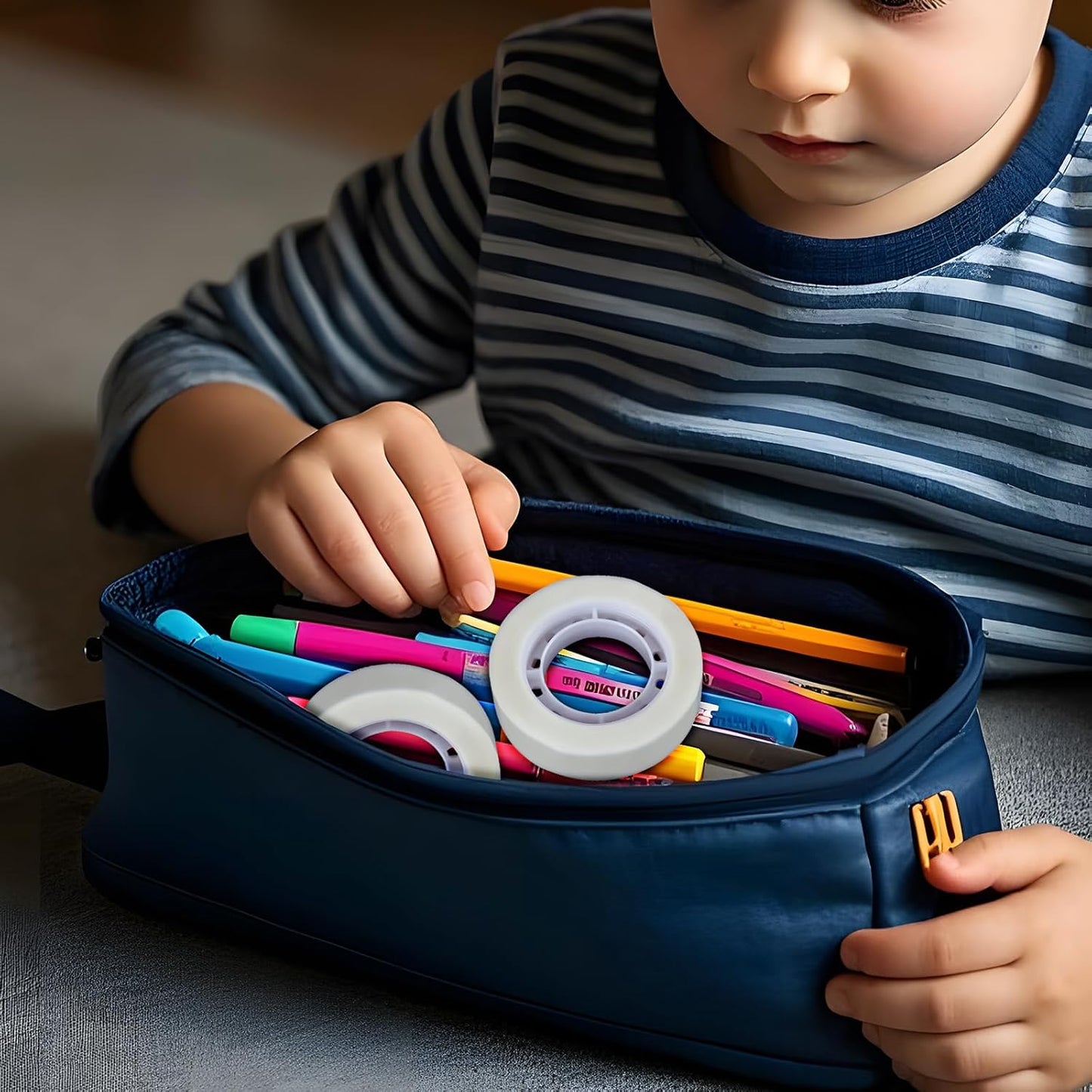 12 Rolls Transparent Tape - Perfect for Wrapping Gifts, Office Supplies, Home Use - Each Roll 0.71 Inch x 1000 inches (12PCS White)