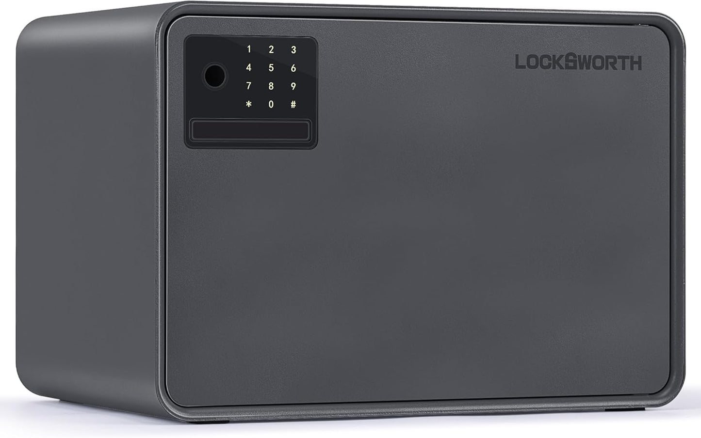 Biometric Safe for Home, 0.6 Cube Feet Auto-Open Fingerprint Safe with Touch Screen, Alarm System & Removable Shelf, Small Money Box for Cash, Jewelry, Documents, Home Office Use, Black