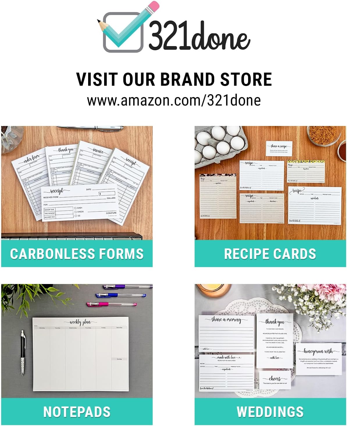 321Done Refer a Friend Card, Made in USA - 3.5x2 Kraft Tan, Customer Referral Discount Cards, Reward for Small Business Referrals Salon Spa - Pack of 50