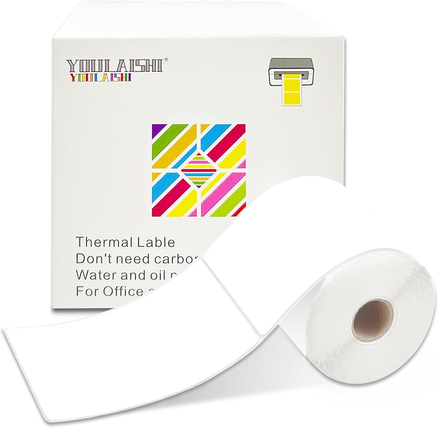 3 X 5 Inch Rectangle Sticker White Moving Labels for Boxes, 300PCS Waterproof Removable White Labels Stickers to Write on for Bar-Codes, Address, Small Business Labeling, Inventory