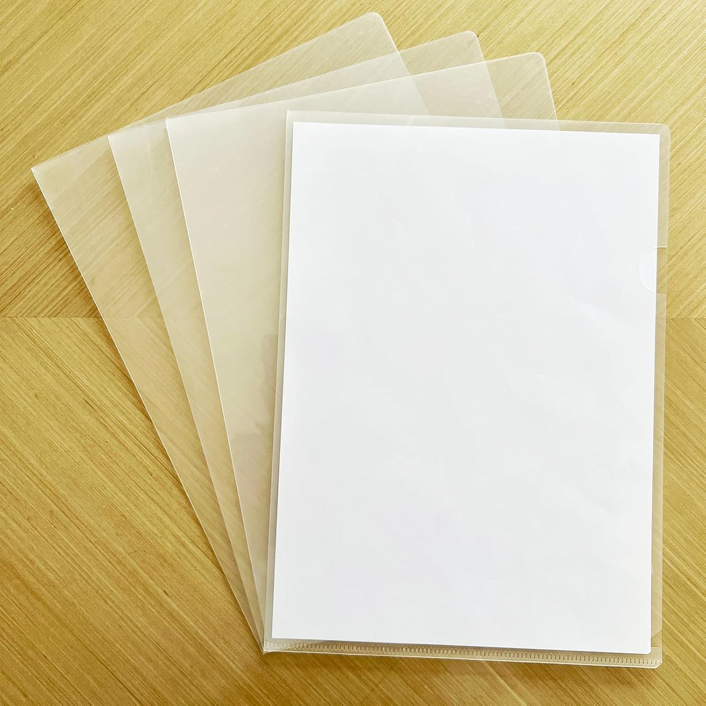 10 Pack Thick Clear Plastic Folders – Fits A4 & Letter Size Paper 8.5x11 Inch, Waterproof Document Protectors, Keeps Documents Organized for School, Office & Home