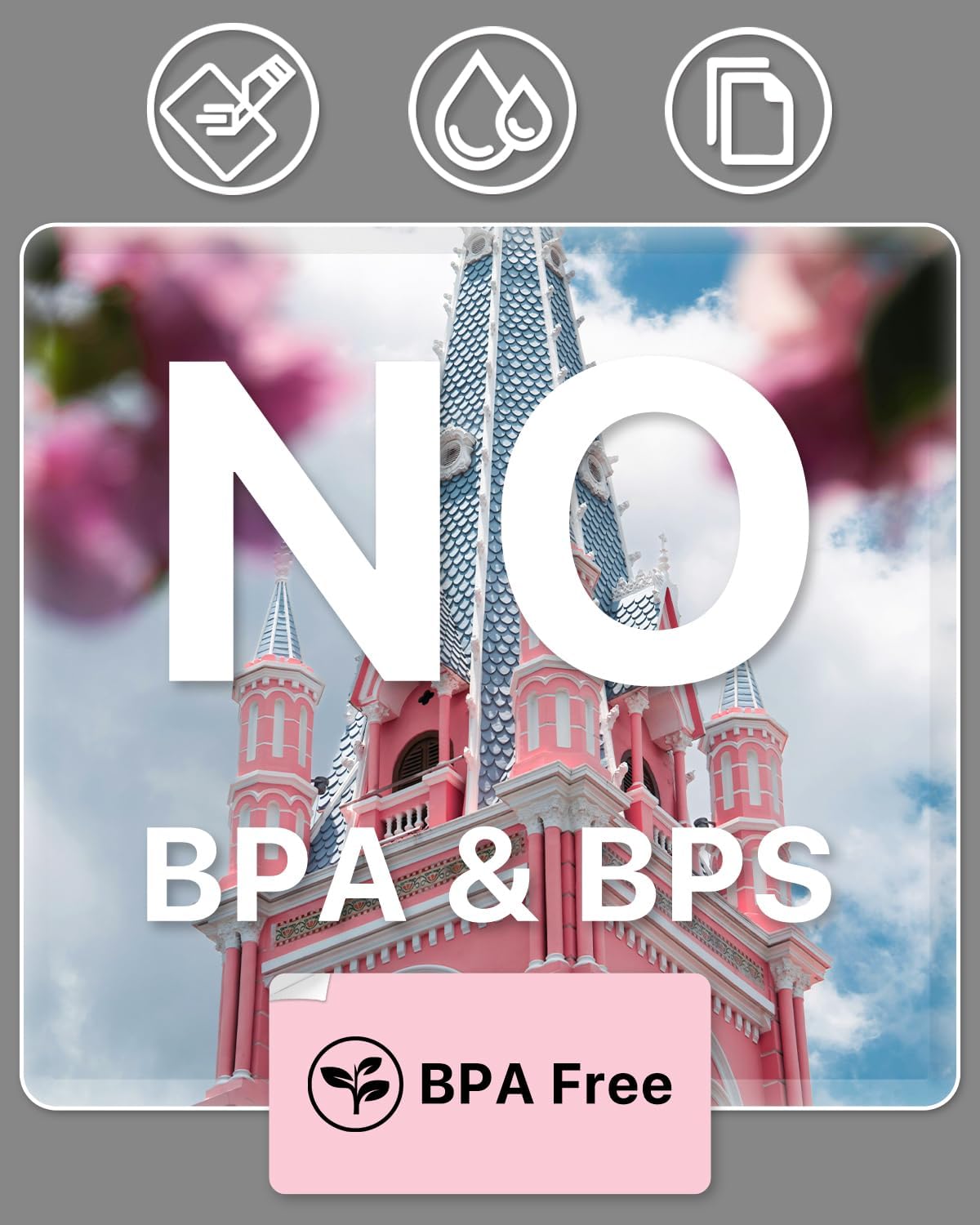 2×1 Inch Thermal Labels Sticker Self-Adhesive Label Paper Pink Direct Thermal Printer Stickers with Perforation Line 1000 Sheets/Roll