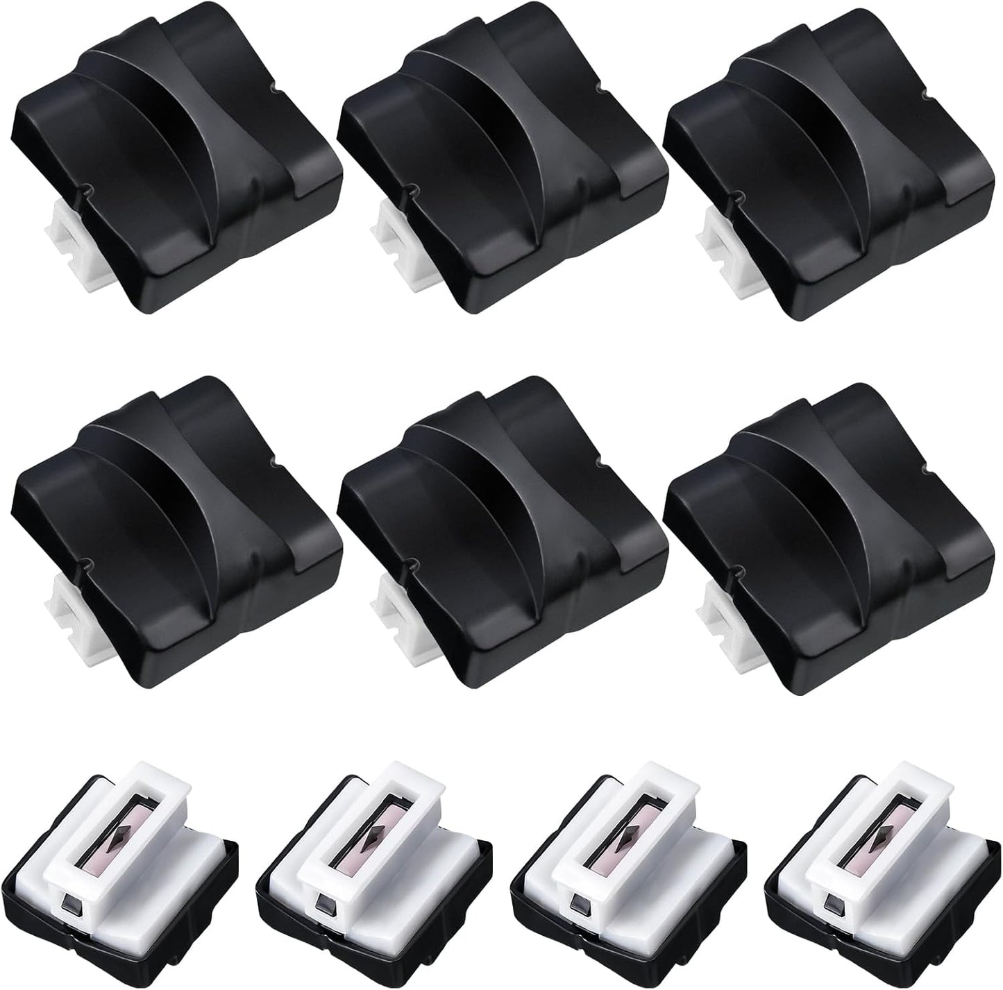 Mudder 10 Pieces Paper Cutter Replacement Blade Cutting Replacement Blades Refill for A4 Black and White Paper Trimmer(Black)