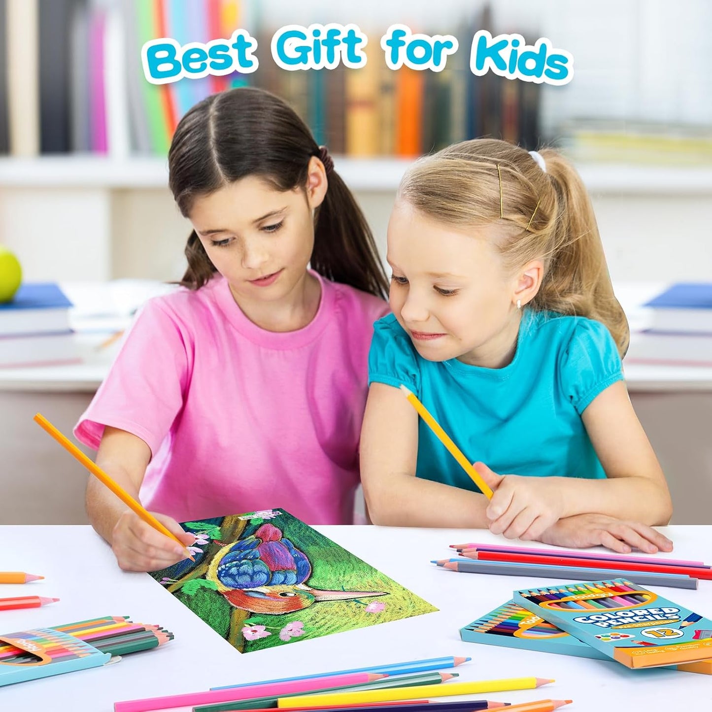 864 Count Colored Pencils for Kids, 72 Packs Colored Pencils Bulk 12 Colors, Pre-sharpened Color Pencil for Adults, Bulk School Supplies for Teachers, Back to School Supplies, Classroom Prizes