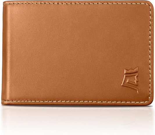 Kings Loot Wallet for Men | Customized Minimalist Slim RFID Blocking Leather Design with Cash Pocket & Card Pull Strap | Holds 1-15 Cards | Stylish & Durable Wallets