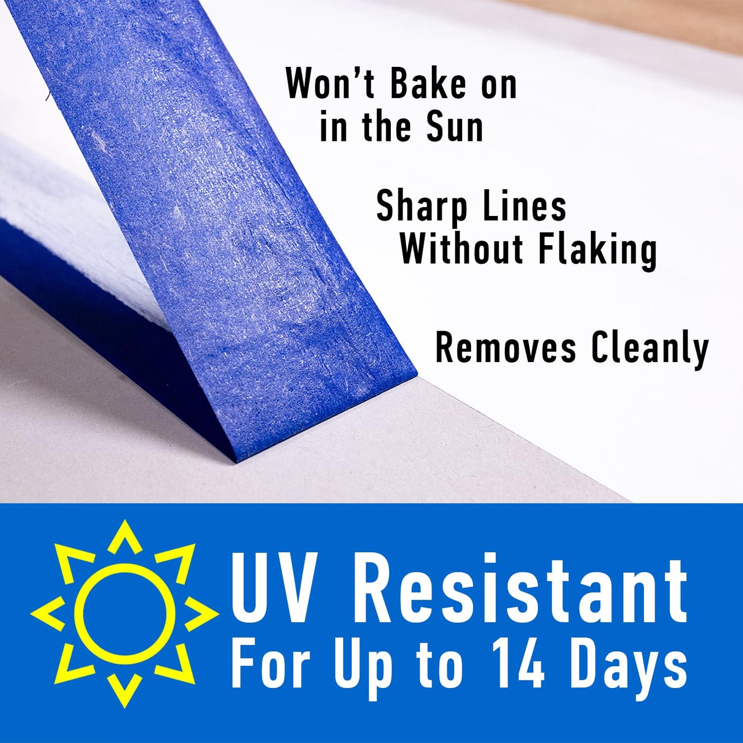 ABRO Blue Painters Tape 1 Inch Wide, 24mm x 55M, All Purpose Blue Tape, Temporary Labeling, Easy Tear, Clean Removal, Masking Tape Colored DIY or Pro - 6 Pack