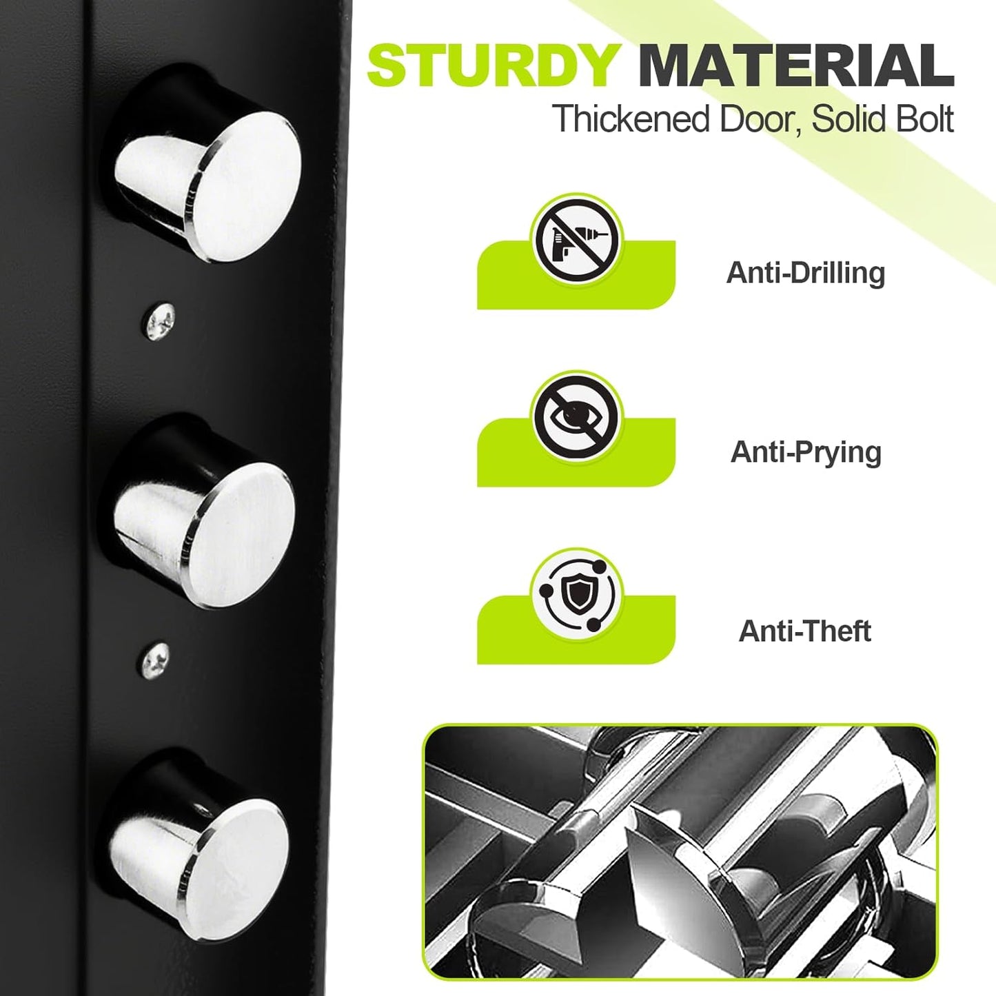 2.3 Cuft Safe Box for Home with Fireproof Document Bag, Anti-Theft Digital Safe with Electronic Keypad, 12.2 x 13.8 x 23.6 Inches (Exterior), Black