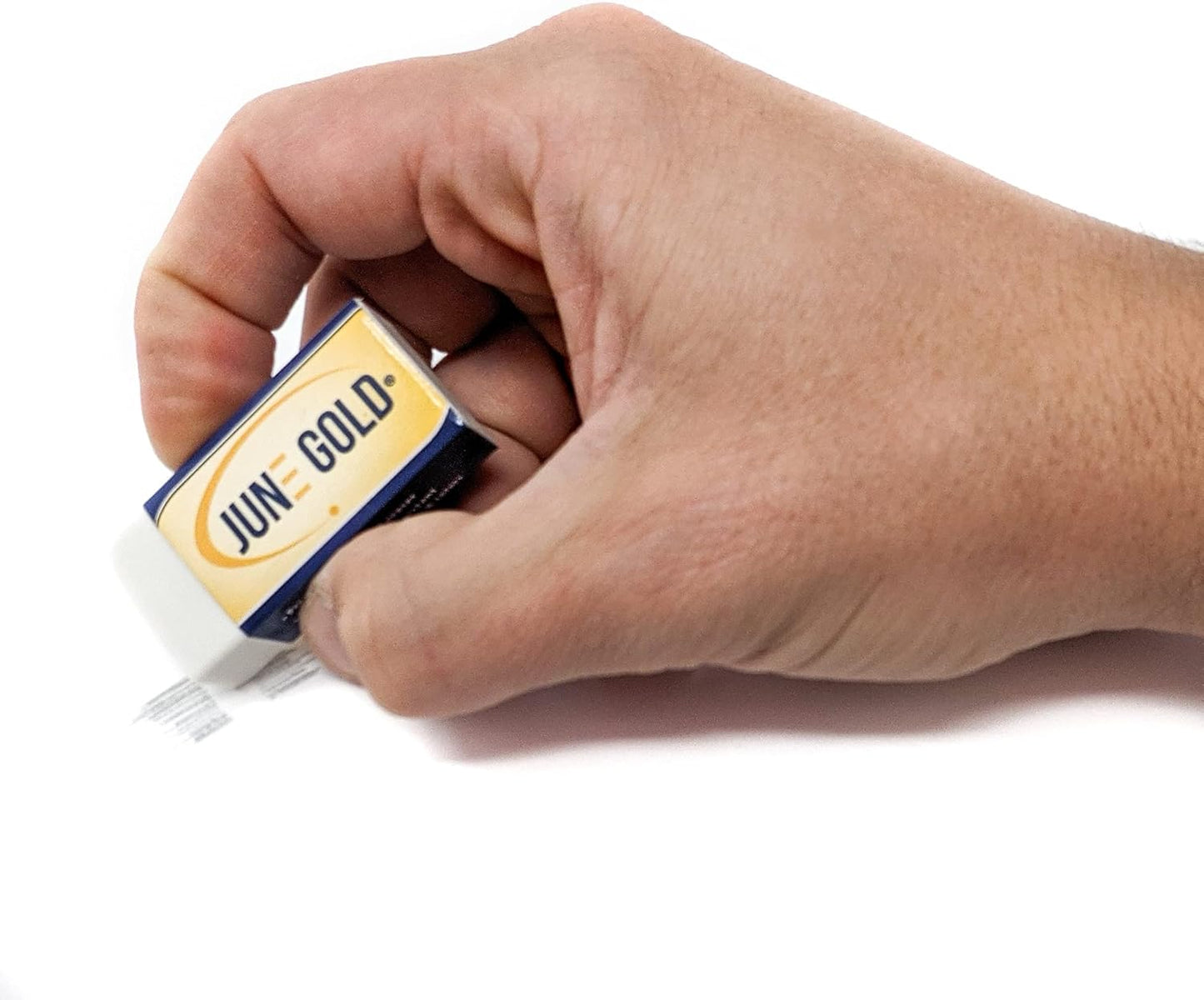 June Gold 10 Large White Vinyl Erasers - Heavy-Duty Eraser for Darker Graphite, Some Inks, and Some Colors