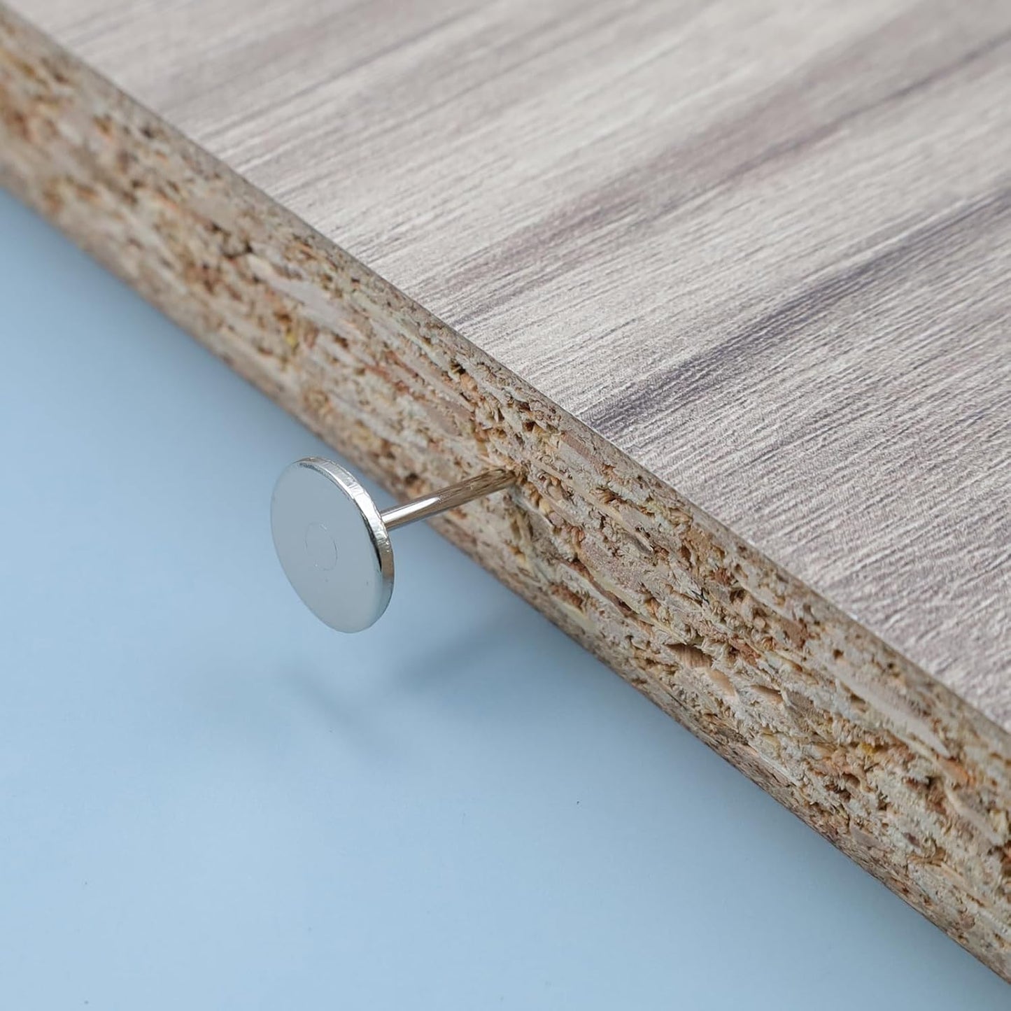 100Pcs Flat Head Upholstery Tacks Home Furniture Decor Tacks Upholstery Nails Flat Push Pins Flat Thumb Tacks Silver (16mmx20mm)