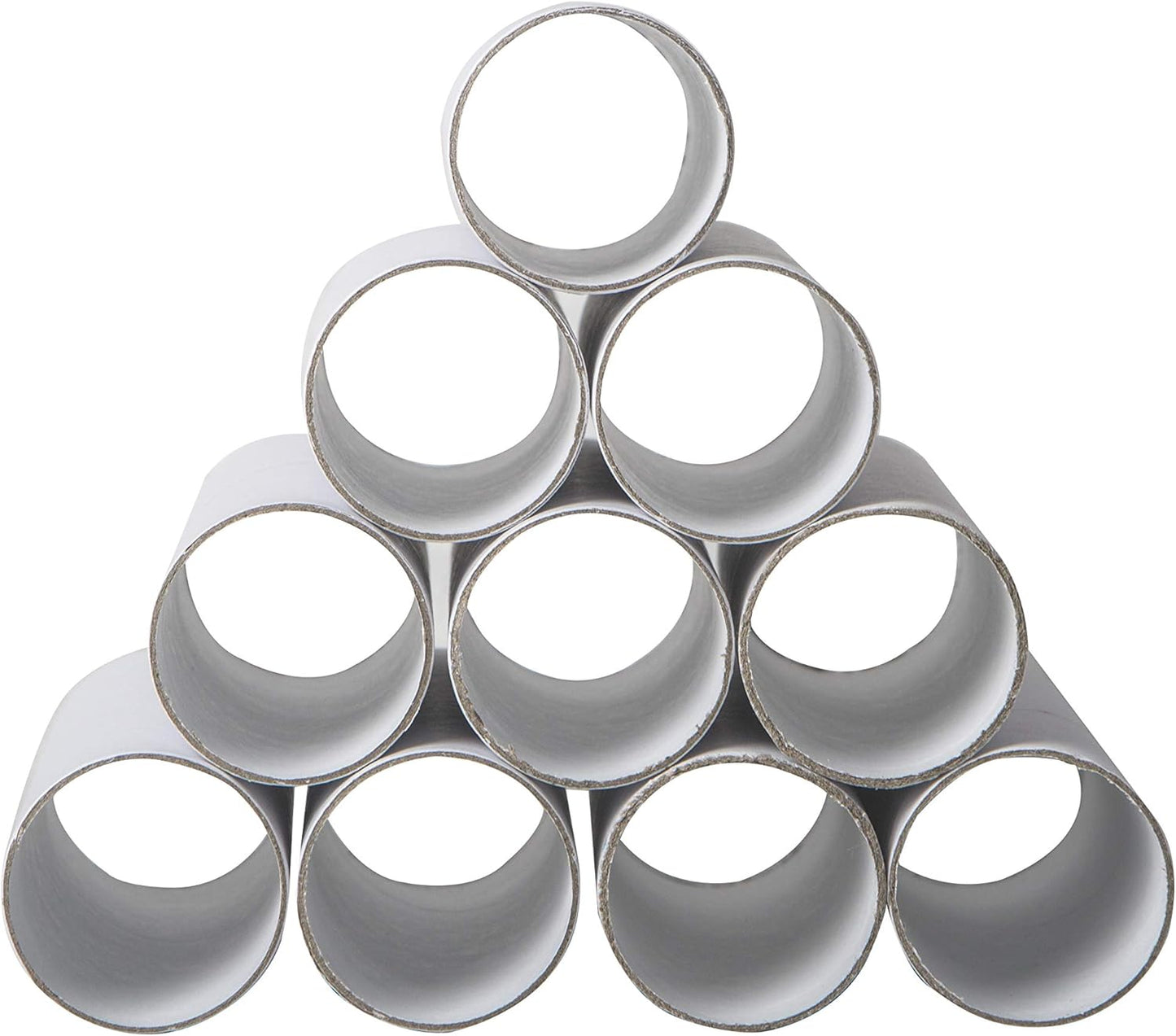 30 Pack Craft Rolls - Thick Cardboard Tubes for Crafts - Round Cardboard Tubes - Craft Tubes - Craft Round Tubes - Paper Tube for Arts & Crafts - 1.57 x 3.9 Inches - White