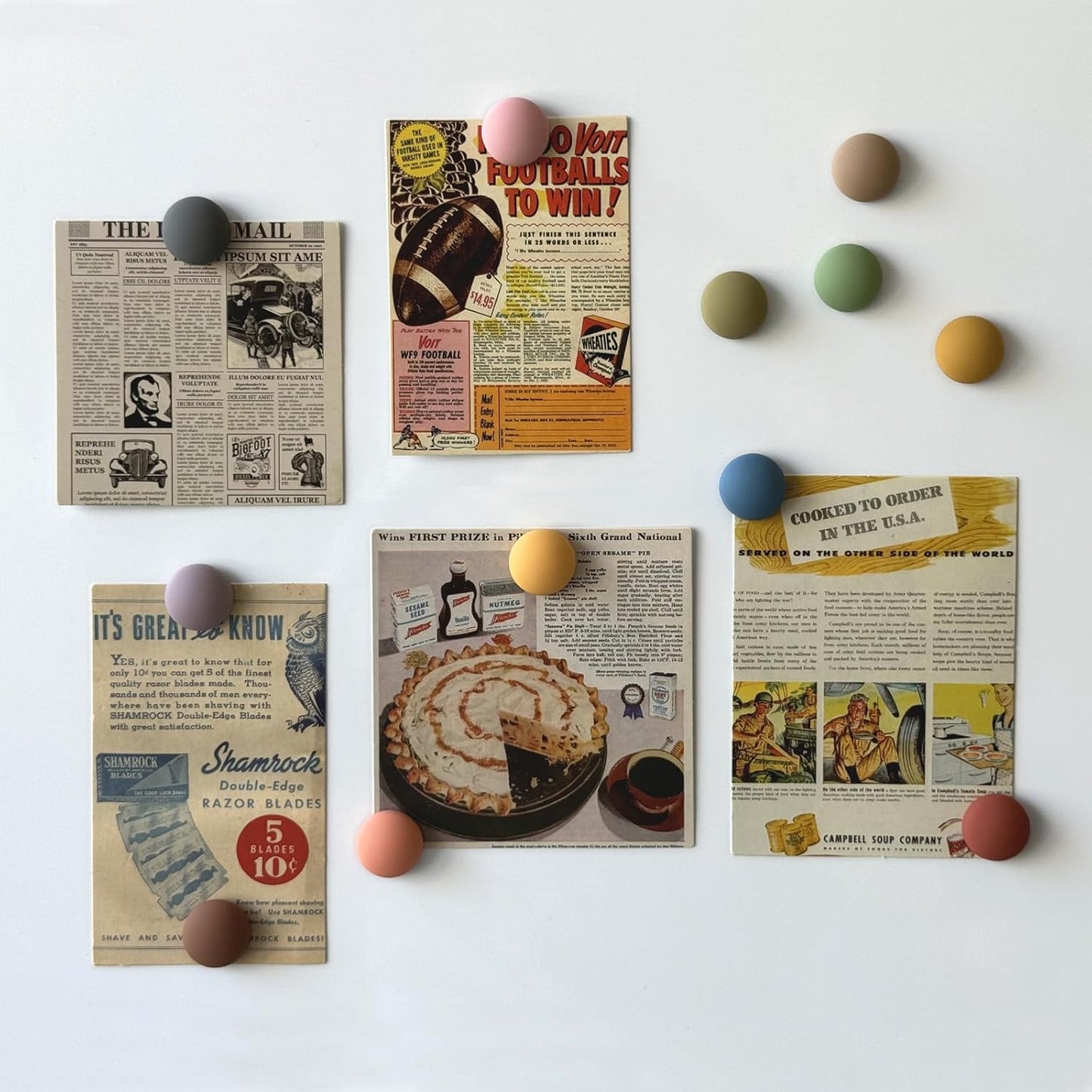 12PCS Strong Fridge Magnets, Colorful Decorative Matte Refrigerator Magnets, Cute Classroom Whiteboard Magnets, for Office Classroom Cabinets and Dishwasher