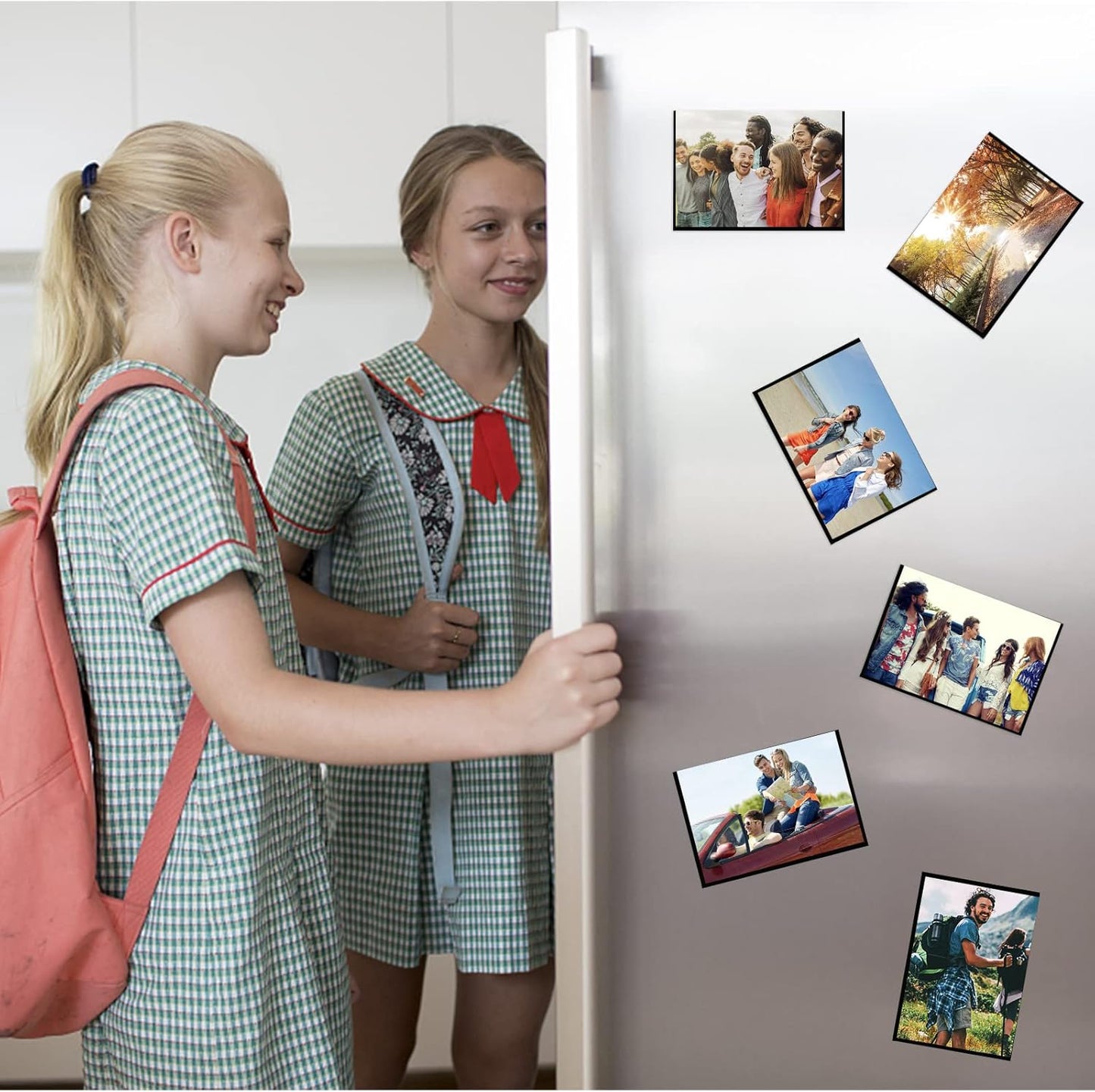 Black Magnetic Picture Frame 4X6 for Refrigerator-30 Pack,Black Photo Magnets Sleeves
