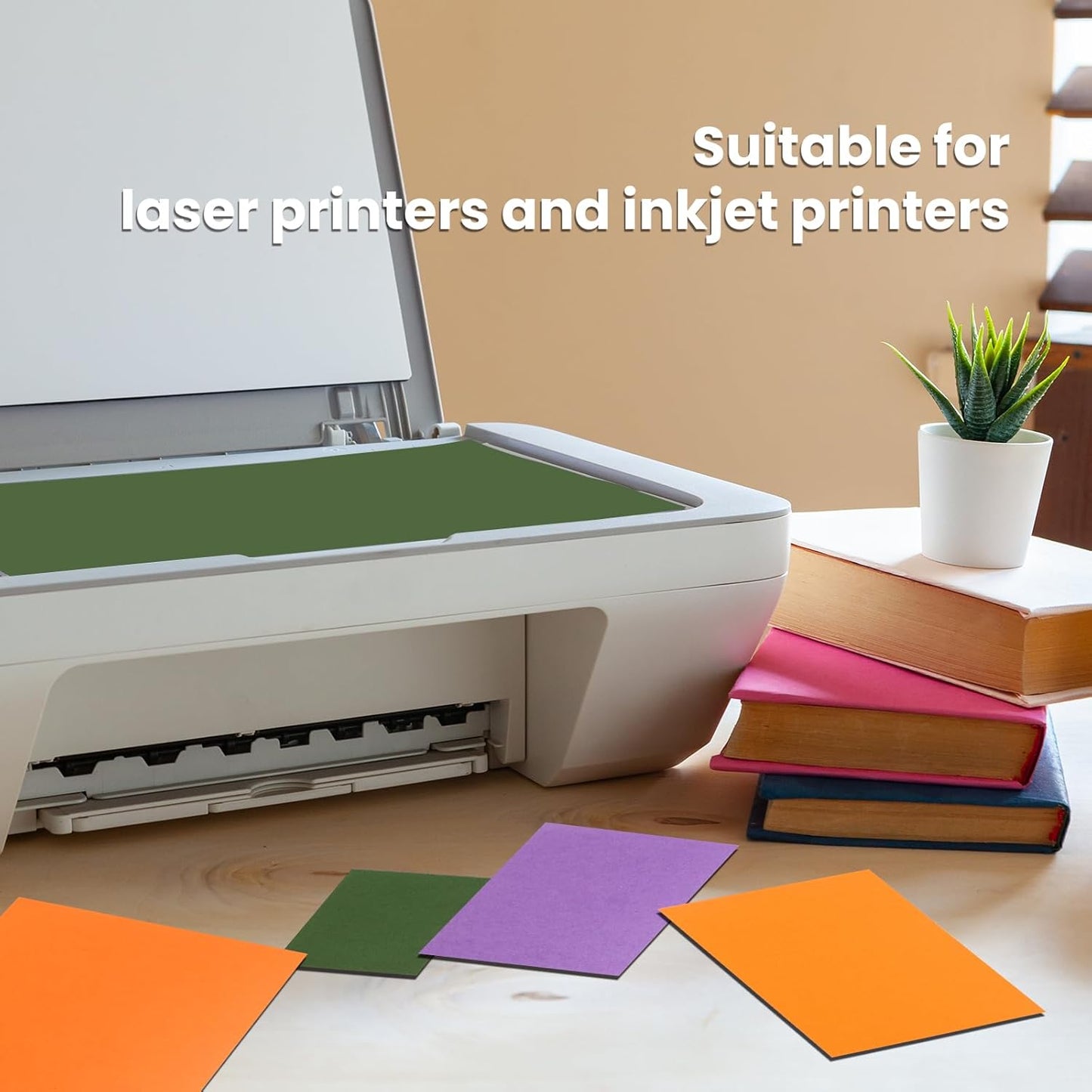 50 Sheets Colorful Cardstock Thick Paper 5 x 7, 250gsm/92lb Blank Heavy Cards Stock for Invitations, Printing, Postcards, Thankyou Cards, Index Cards, DIY Cards (Colorful, 5 x 7 inch)