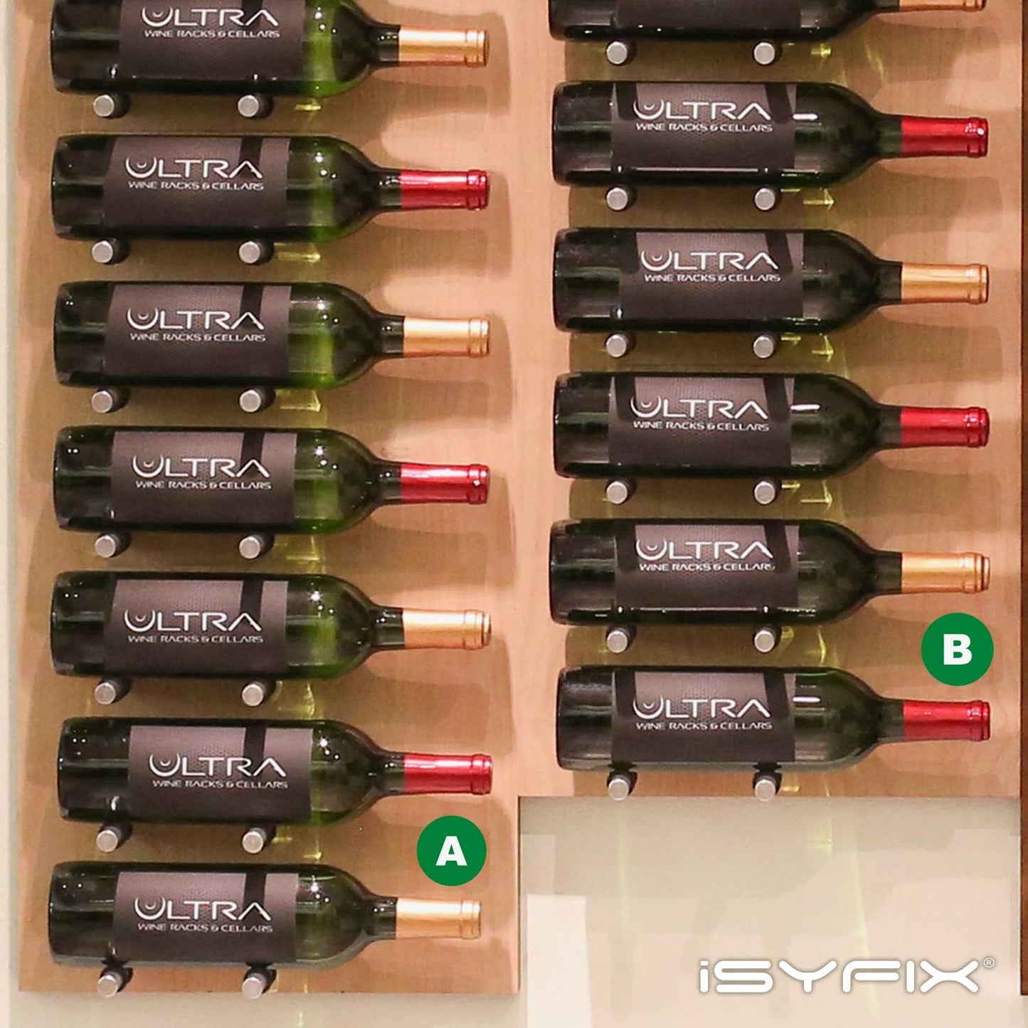 iSYFIX Green Vinyl Letters Stickers - 2 inch Self-Adhesive, A to Z, 4 of Each Letter - Premium Decal for Indoor & Outdoor, for Inventory, Storage, Organizing, Alphabet for Boxes, Toolbox, Lockers