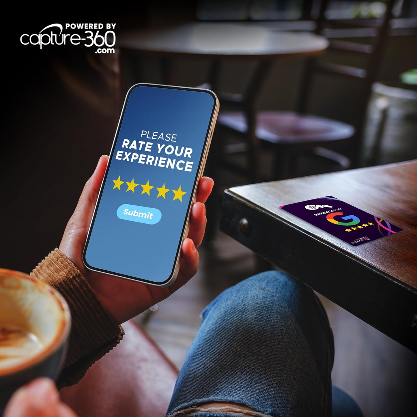 NFC Business Google Review Tap Card, Contactless, Enhances SEO, Saves Time, User-Friendly, Reusable, Boosts Online Presence & Encourages Business Feedback (Purple, 5-Pack Google Cards)