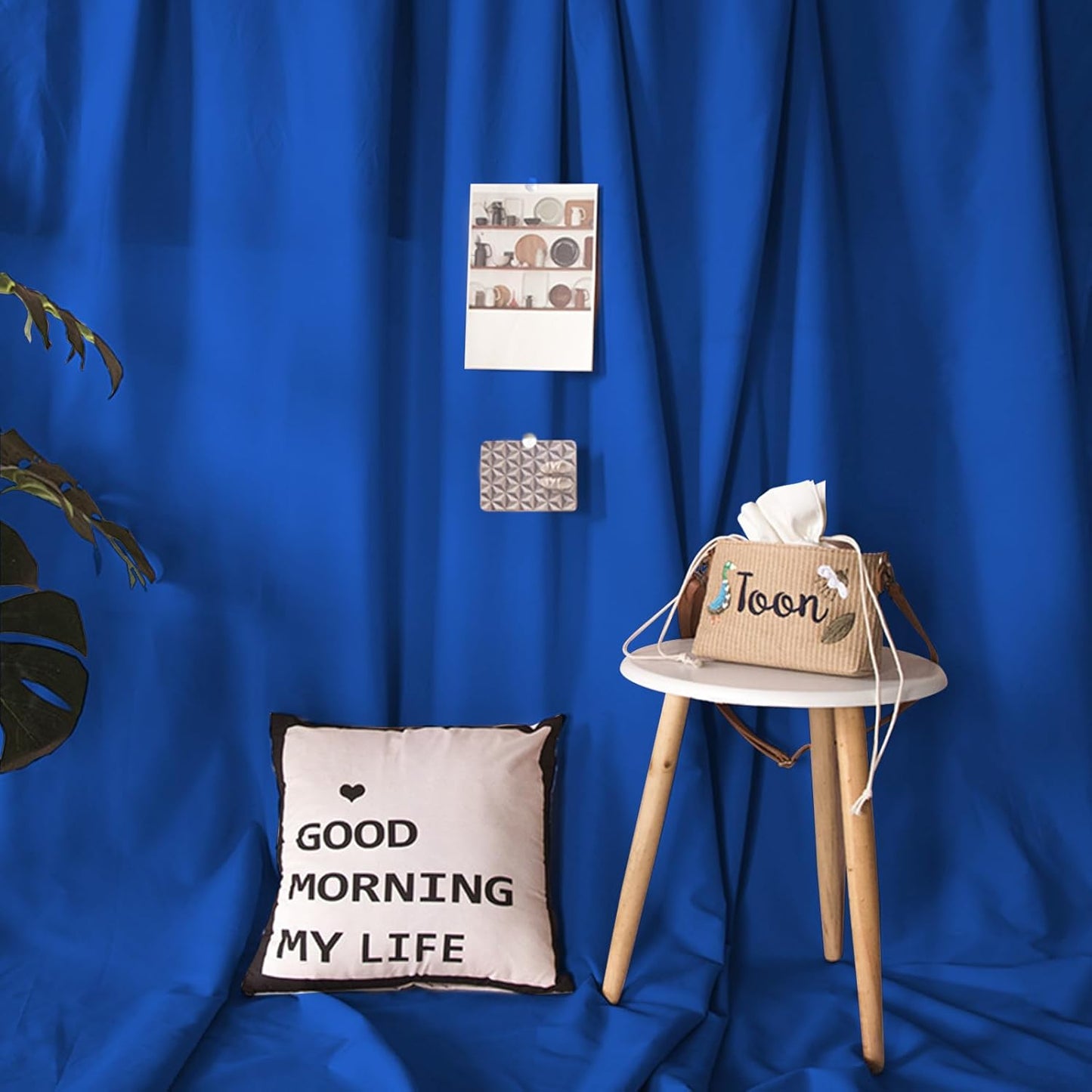 Backdrop Curtains Royal Blue 10ft x 10ft Polyester Photography Backdrop Drapes for Baby Shower Party Birthday Backdrop Decorations